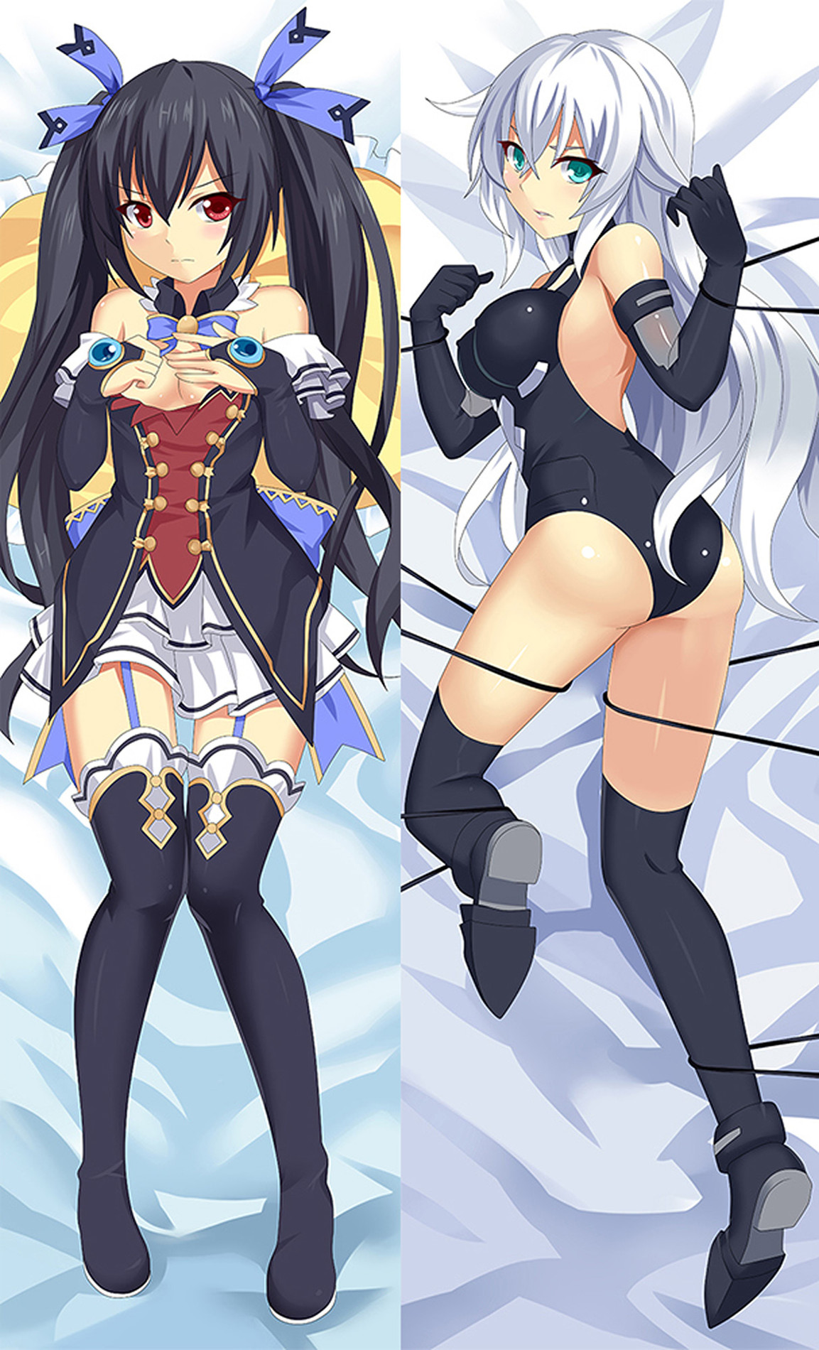 Noire and Black Heart from Hyperdimension Neptunia dakimakura cover