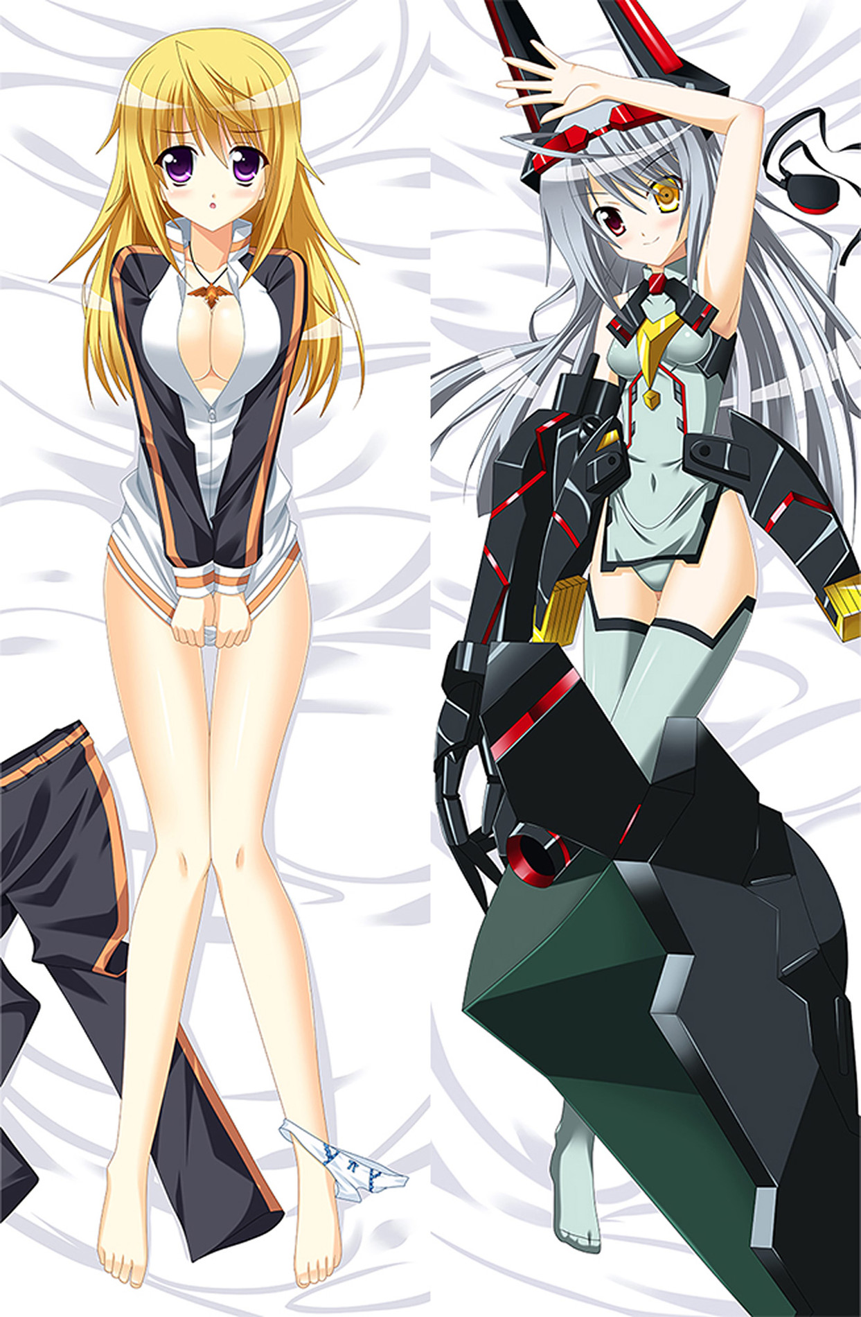 Charlotte Dunois and Laura Bodewig from Infinite Stratos dakimakura cover