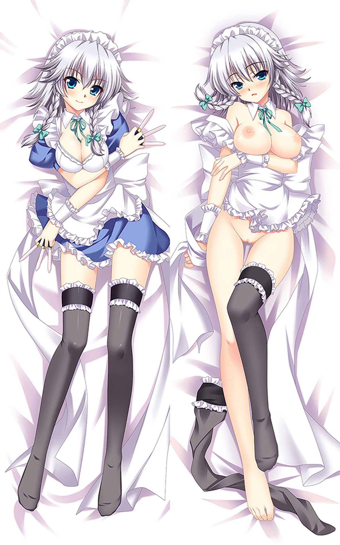 Sakuya Izayoi (Touhou Project) 18+ NSFW Dakimakura Body Pillow Cover Uncensored