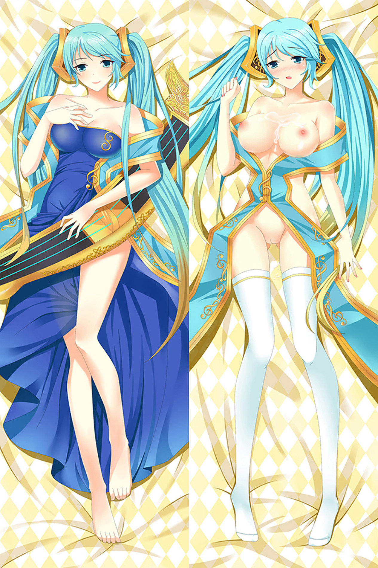 Sona from League of Legends 18+ dakimakura cover Uncensored
