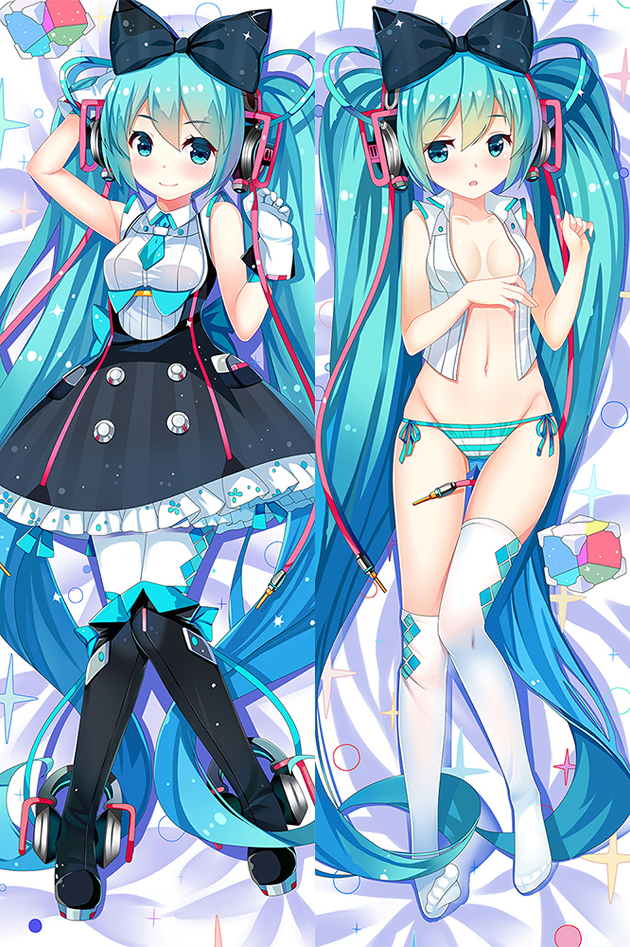 Hatsune Miku from Vocaloid dakimakura cover
