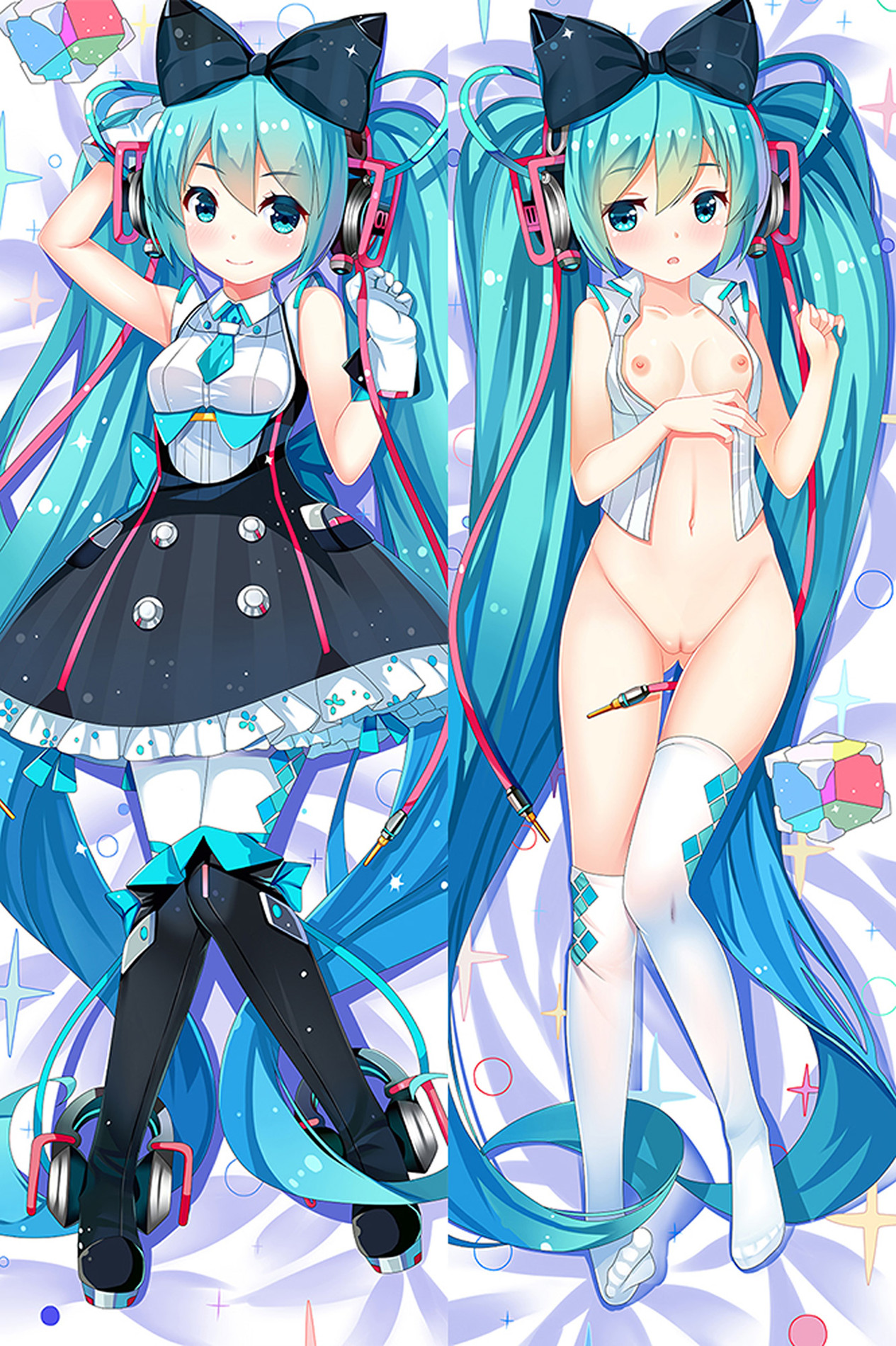 Hatsune Miku from Vocaloid 18+ dakimakura cover Uncensored