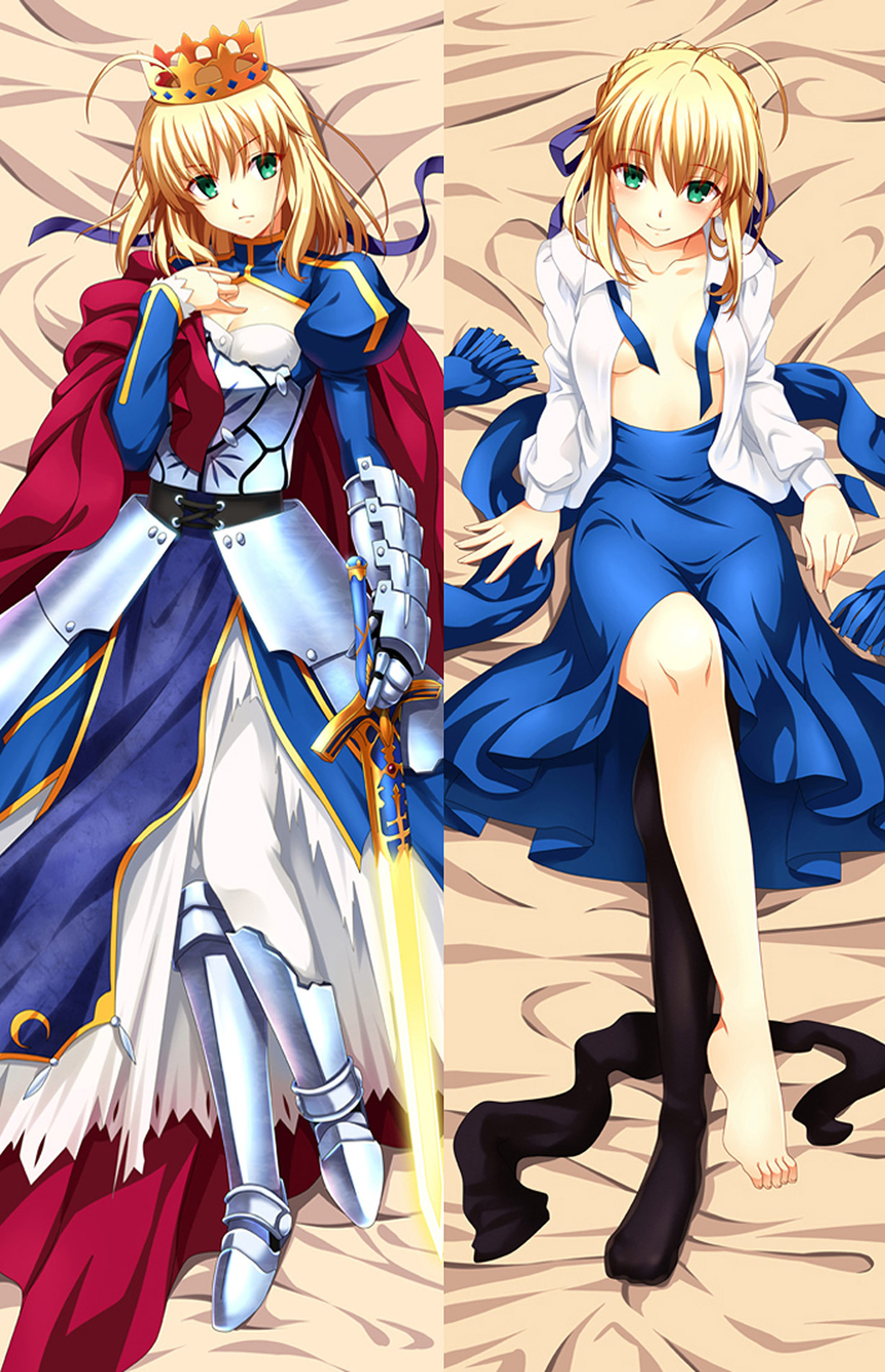 Artoria Pendragon (Saber) (Fate Grand Order) Dakimakura Body Pillow Cover