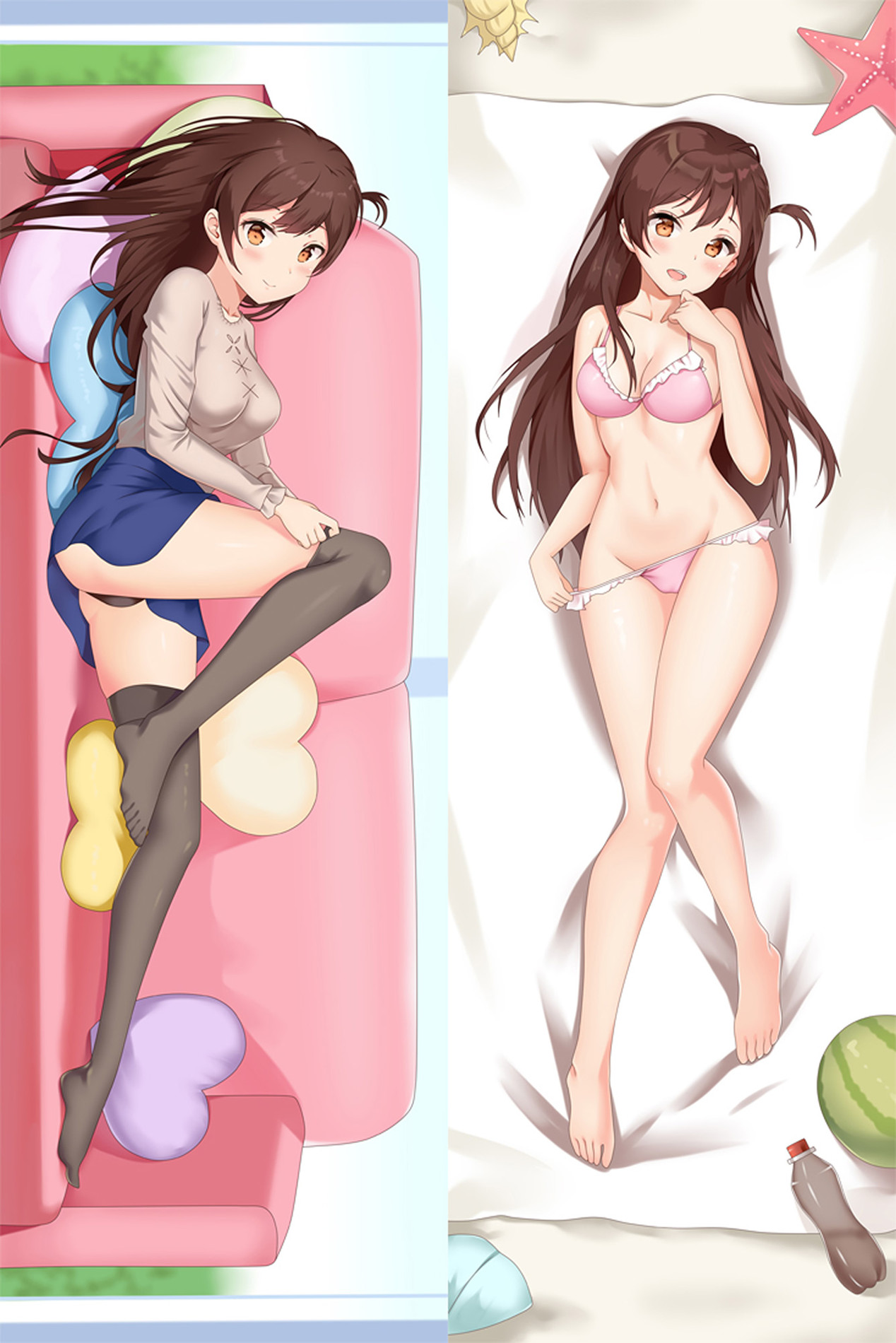 Chizuru Mizuhara Ichinose from Rent a Girlfriend dakimakura cover