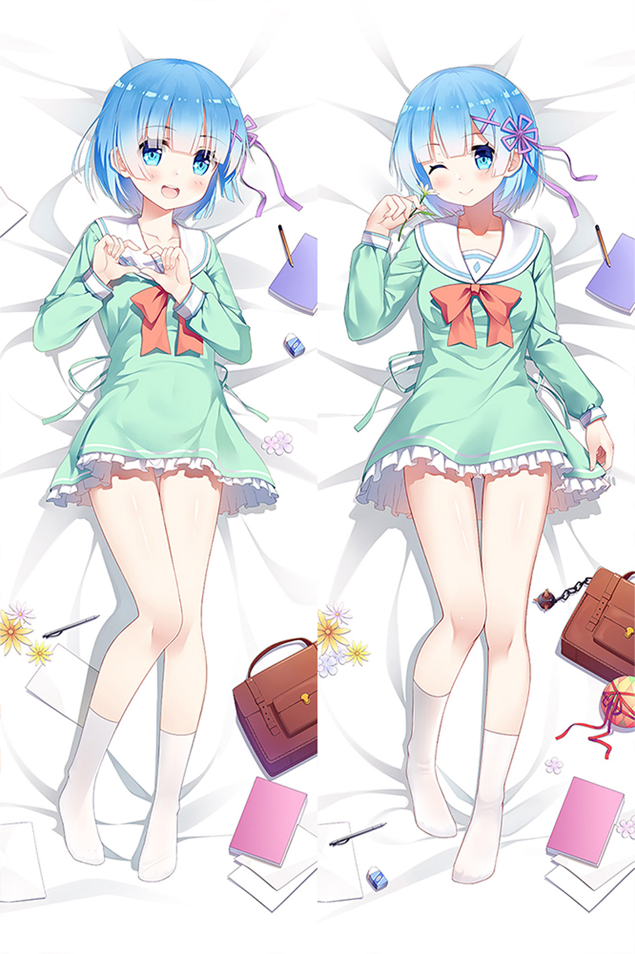 Rem (Re: Zero) Dakimakura Body Pillow Cover