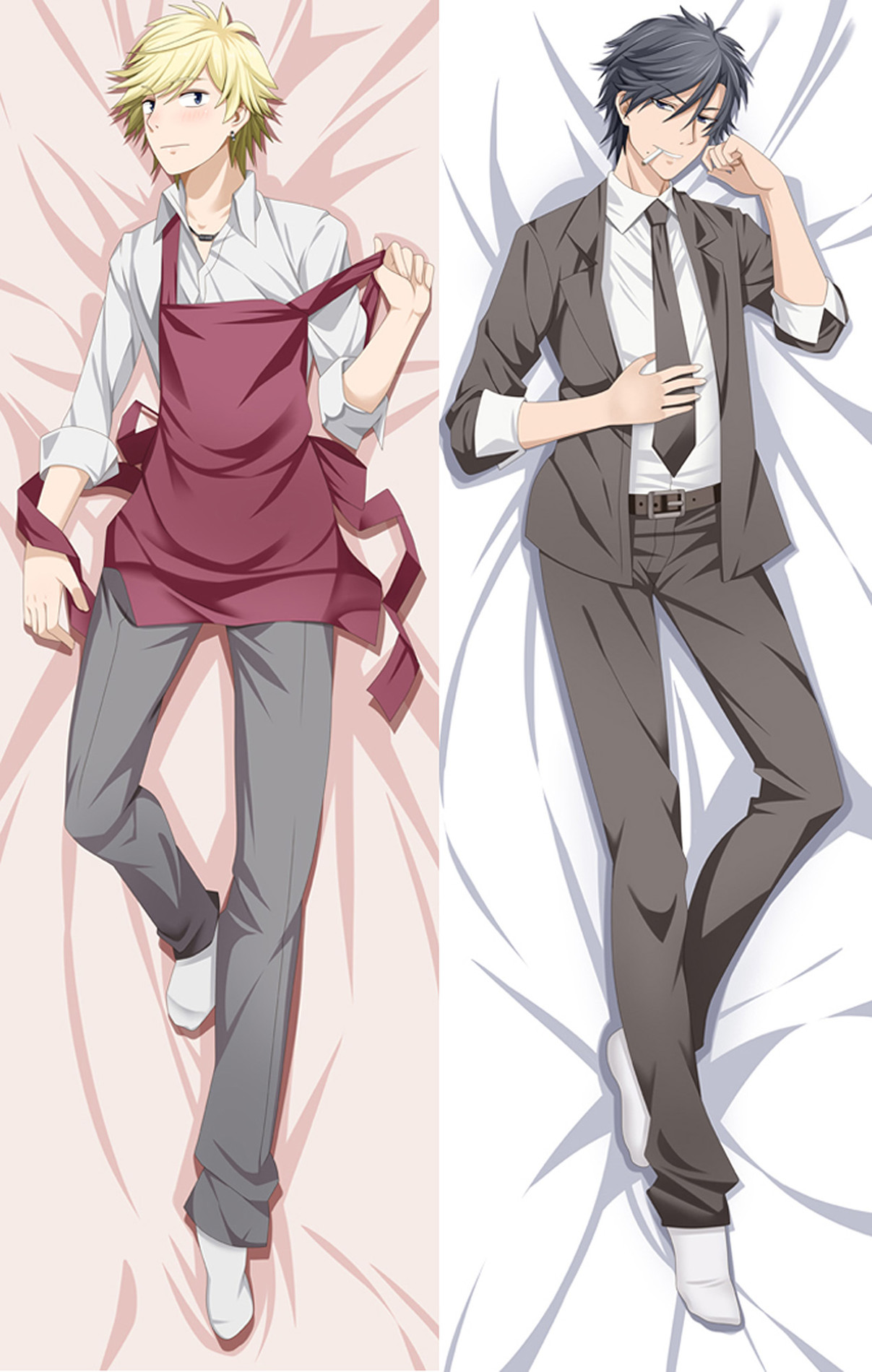 Masahiro Setagawa and Kousuke Ooshiba from Hitorijime My Hero dakimakura cover