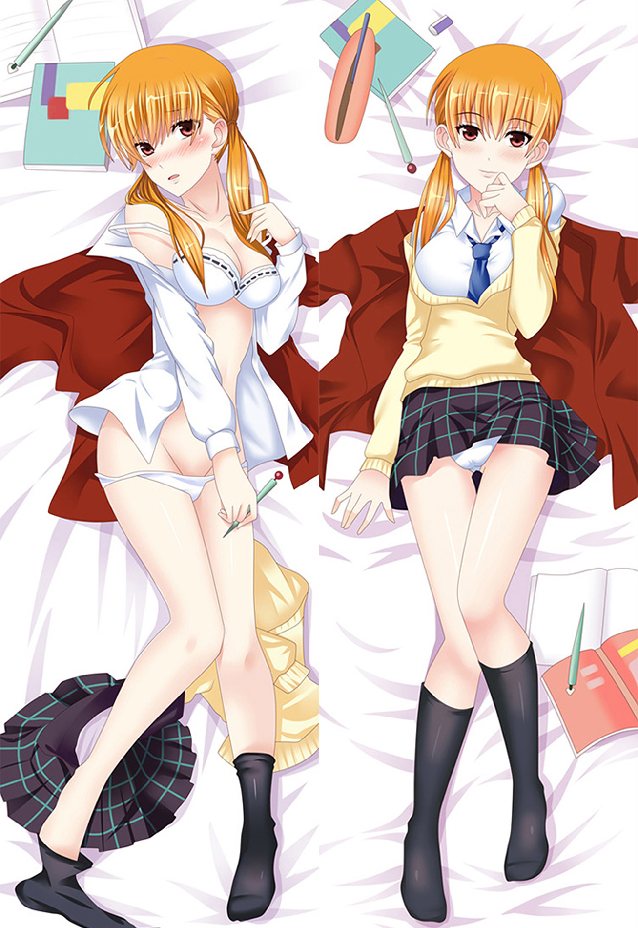 Mizutani Shizuku (My Little Monster) Dakimakura Body Pillow Cover