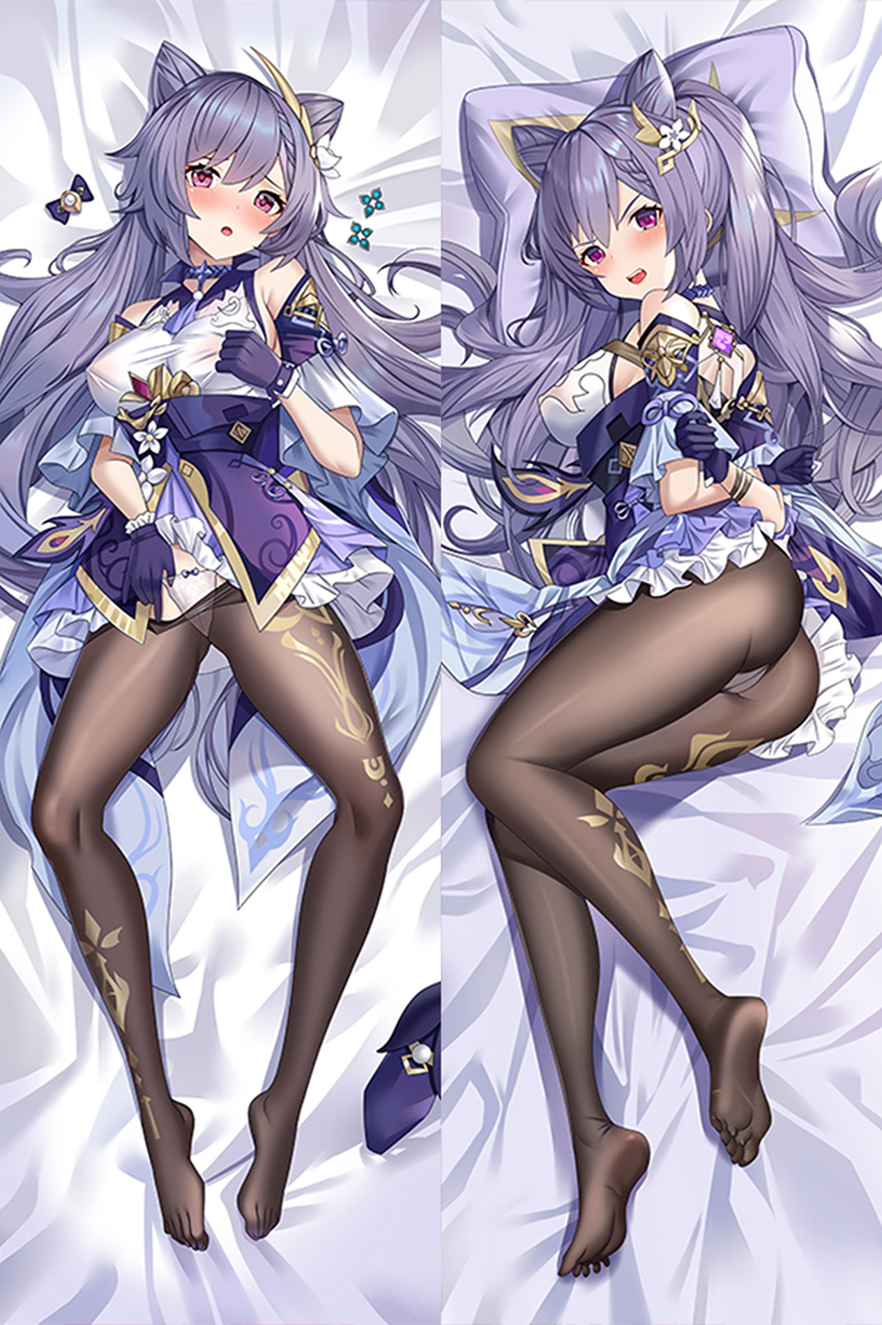 Keqing from Genshin Impact dakimakura cover