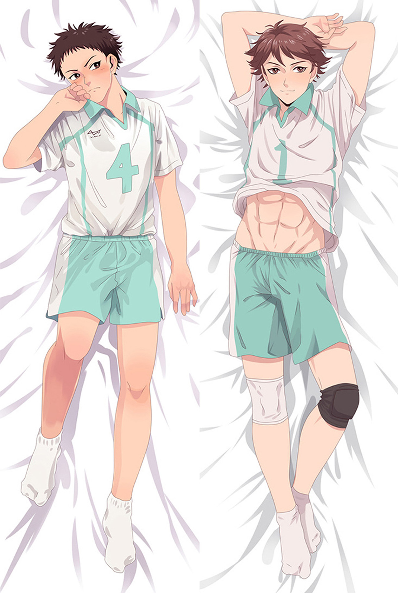Ittetsu and Toru from Haikyu dakimakura cover