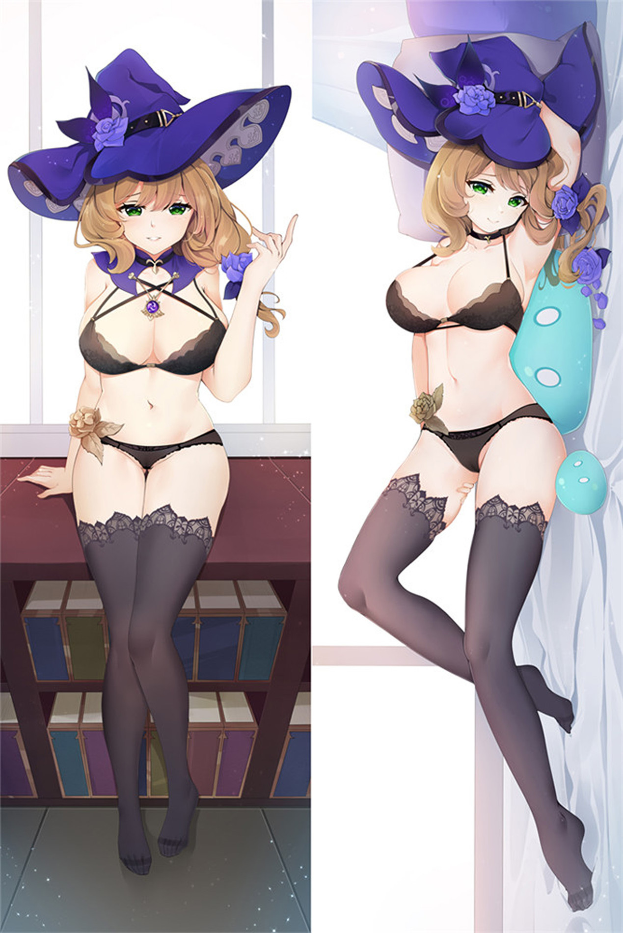 Lisa (Genshin Impact) Dakimakura Body Pillow Cover