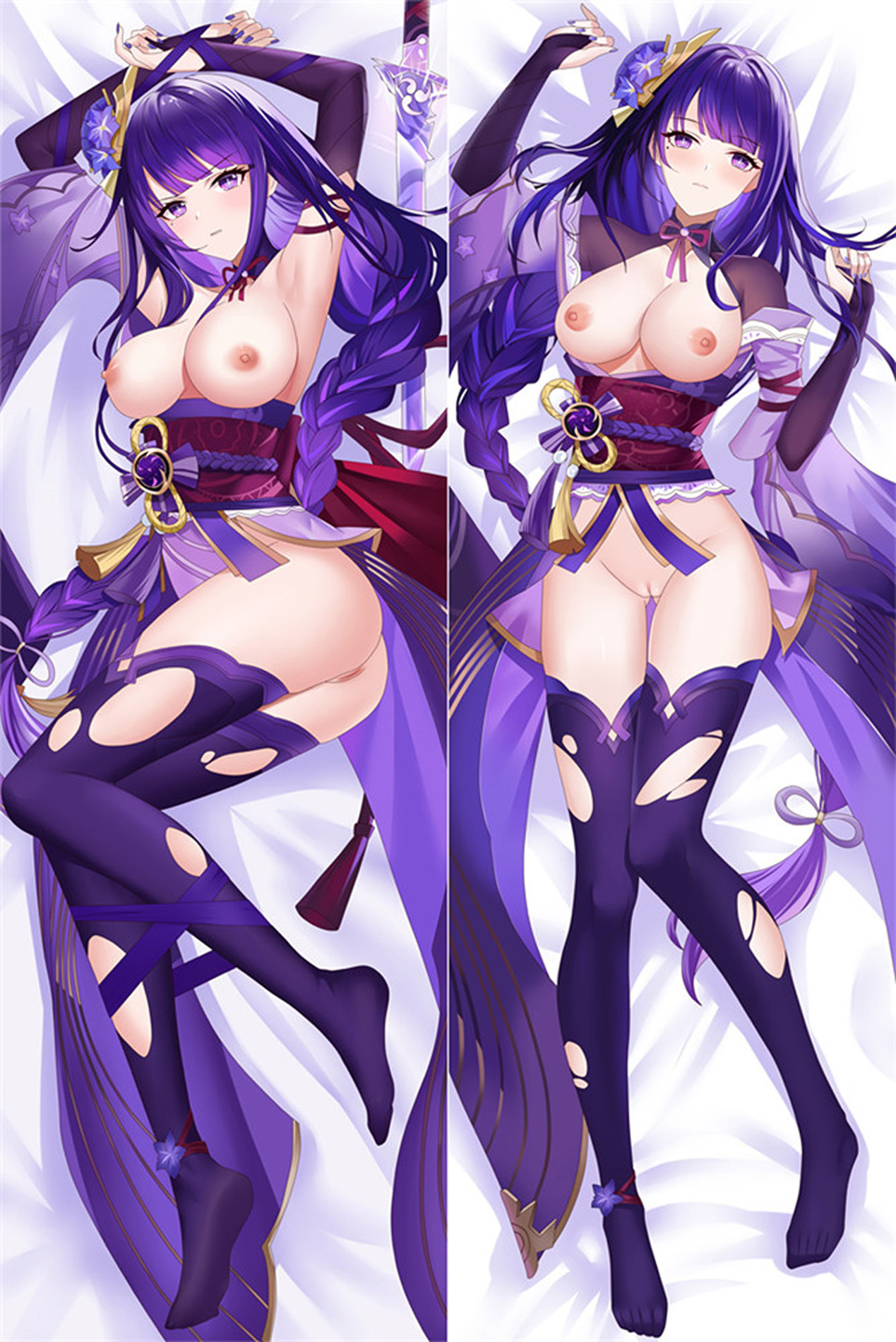 Raiden Shogun from Genshin Impact 18+ Uncensored dakimakura cover