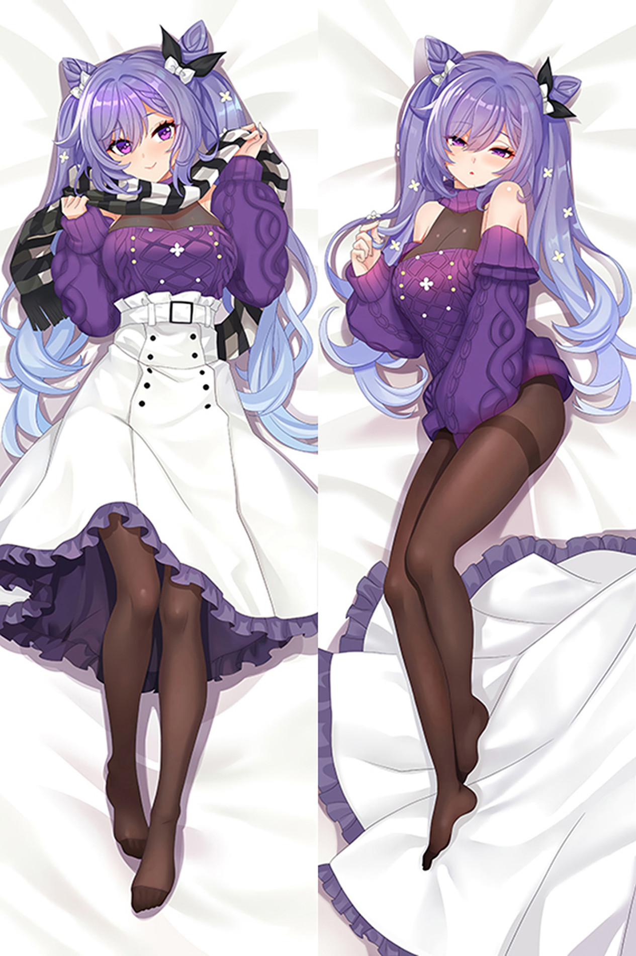 Keqing from Genshin Impact dakimakura cover