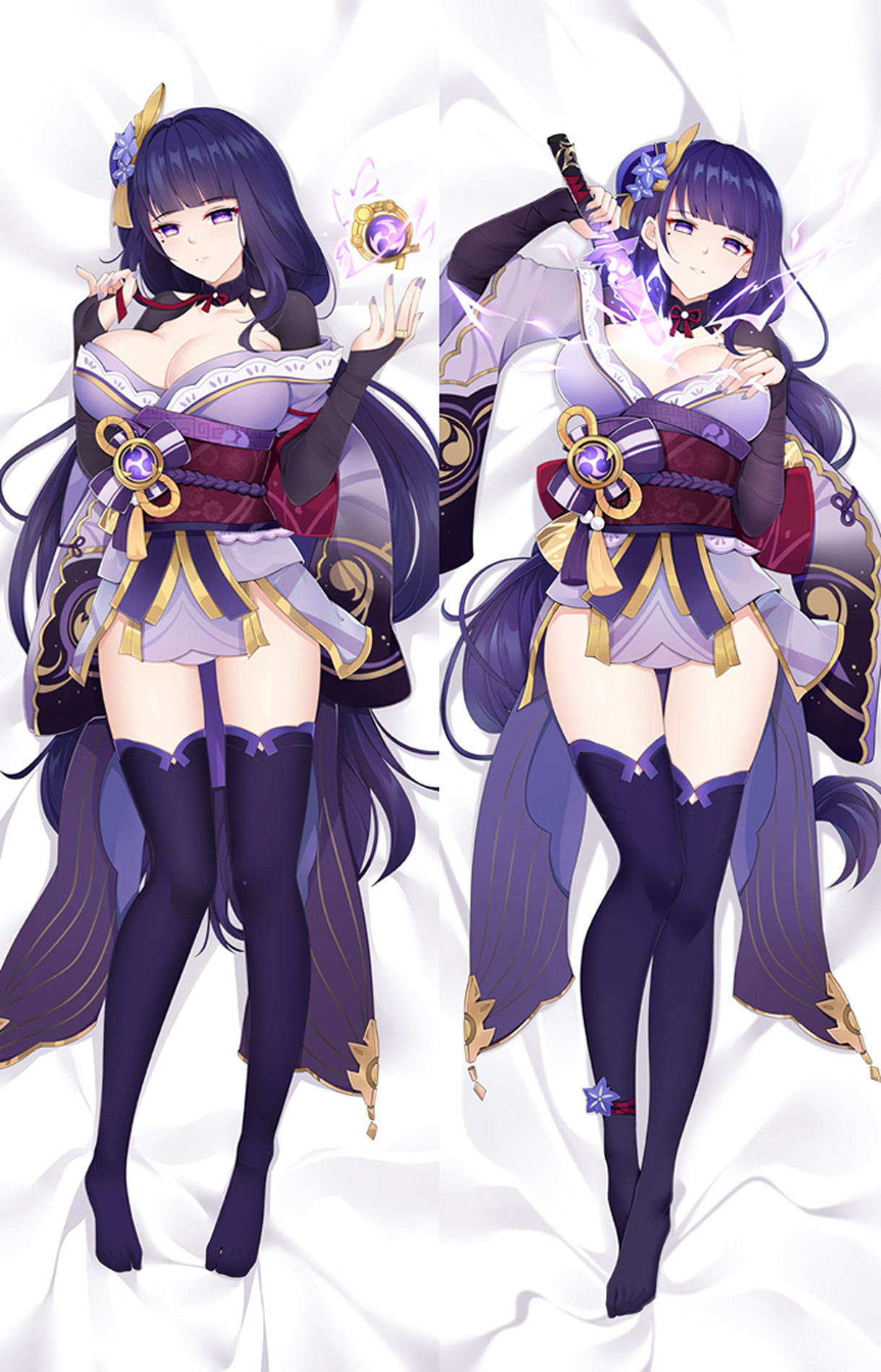 Raiden Shogun (Genshin Impact) Dakimakura Body Pillow Cover