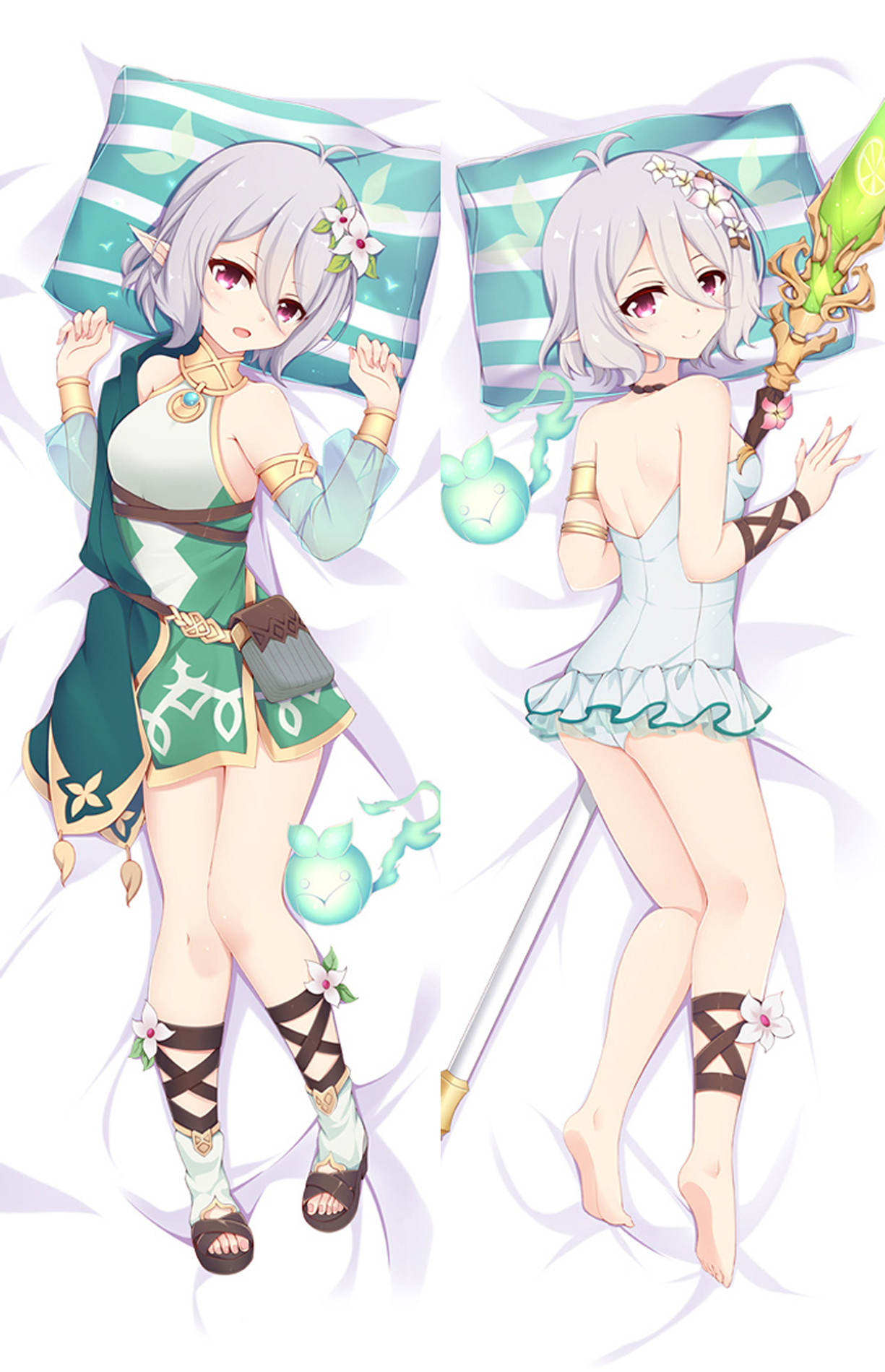 Kokkoro (Princess Connect) Dakimakura Body Pillow Cover