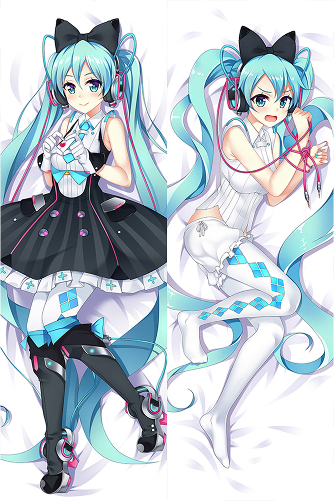Hatsune Miku from Vocaloid dakimakura cover