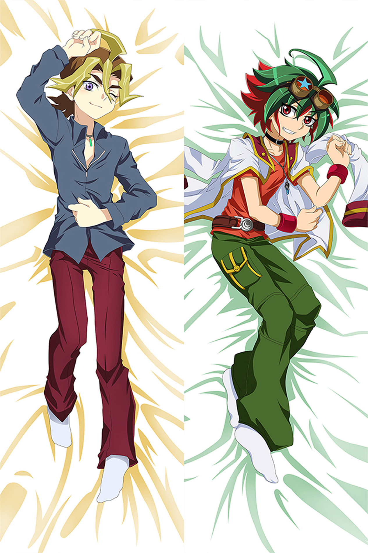 Sylvio Sawatari and Yuya Sakaki from Yu Gi Oh dakimakura cover