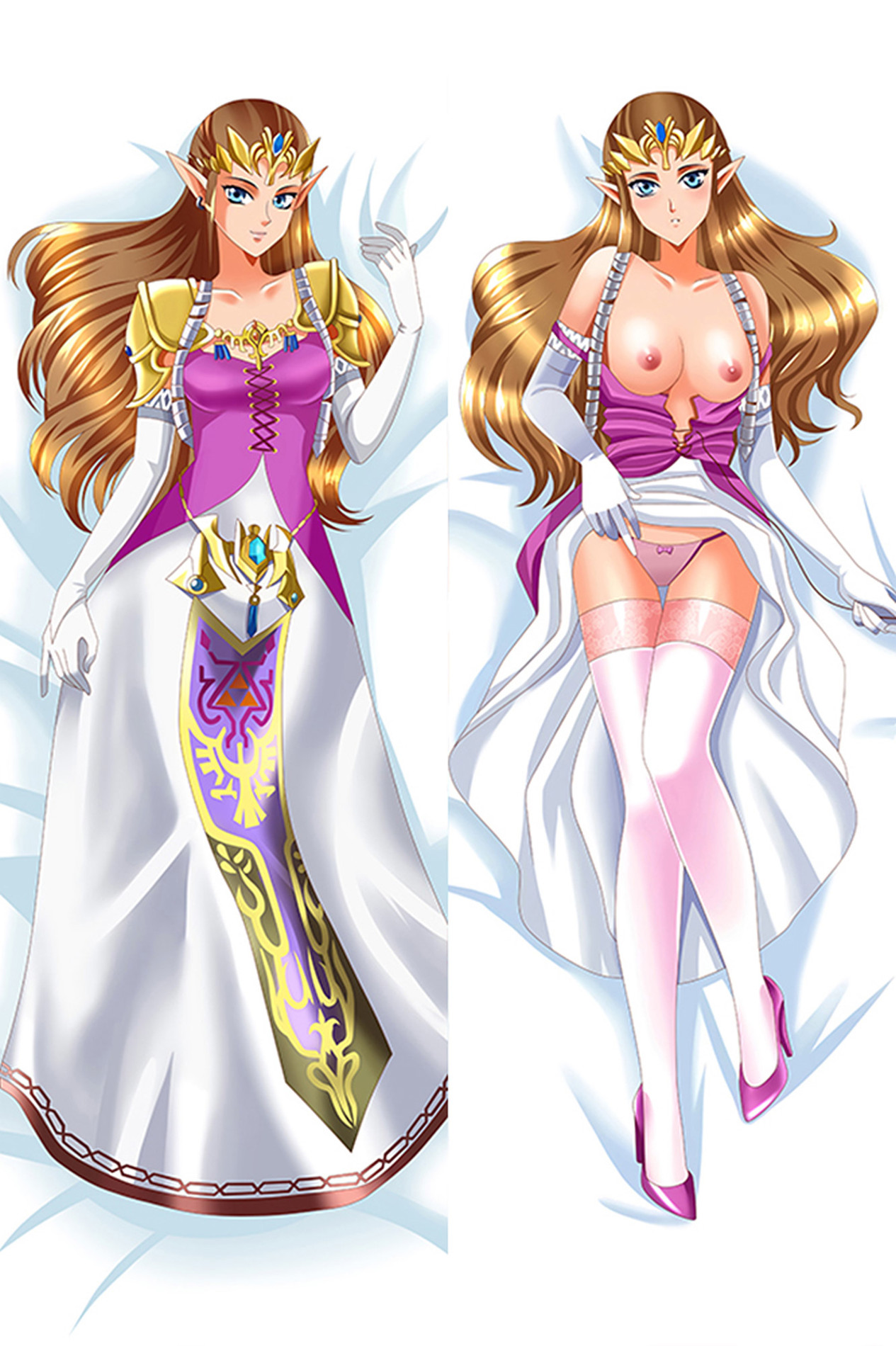 Princess Zelda (The Legend of Zelda) 18+ NSFW Dakimakura Body Pillow Cover Uncensored