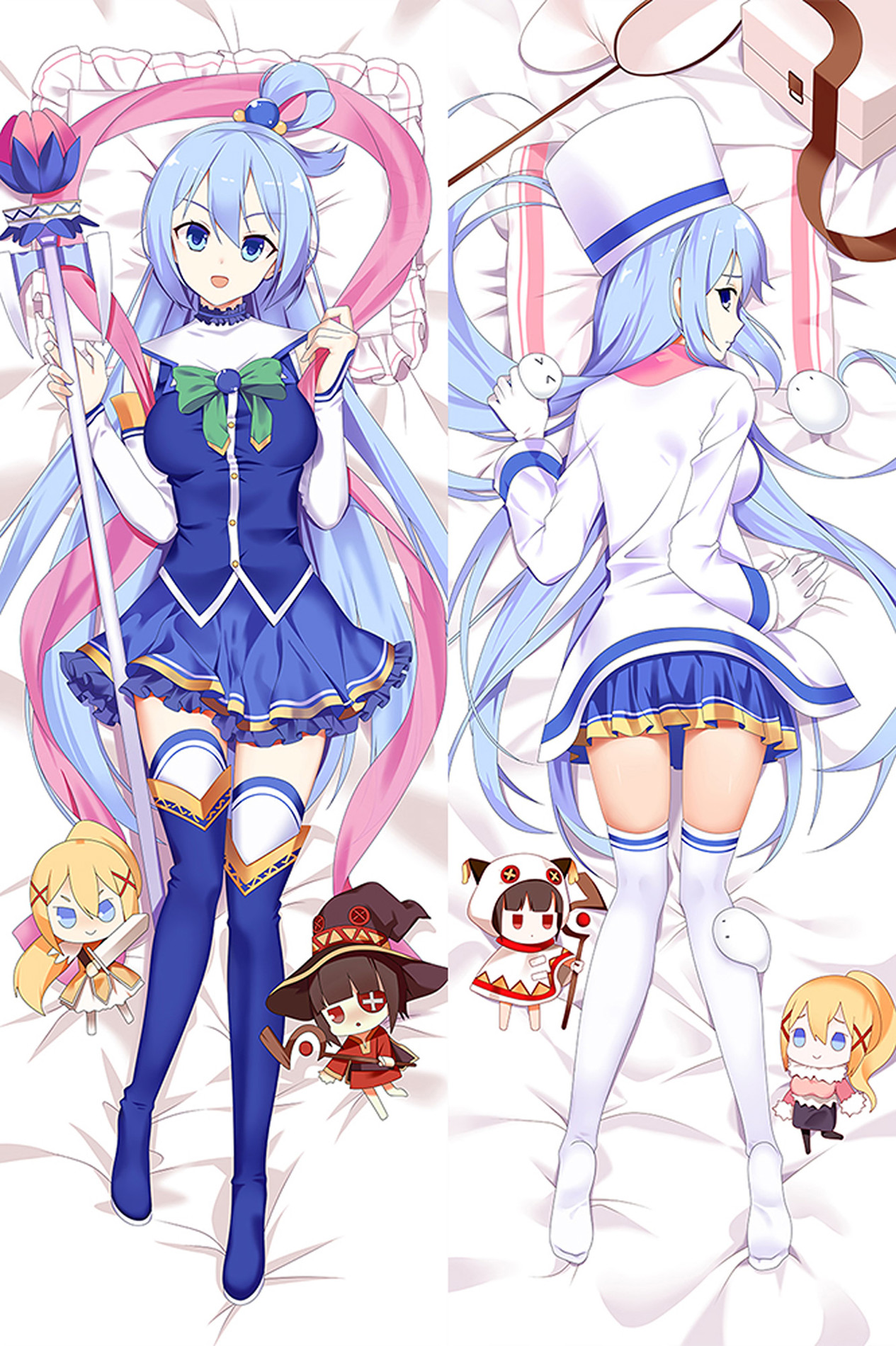 Aqua from KonoSuba dakimakura cover