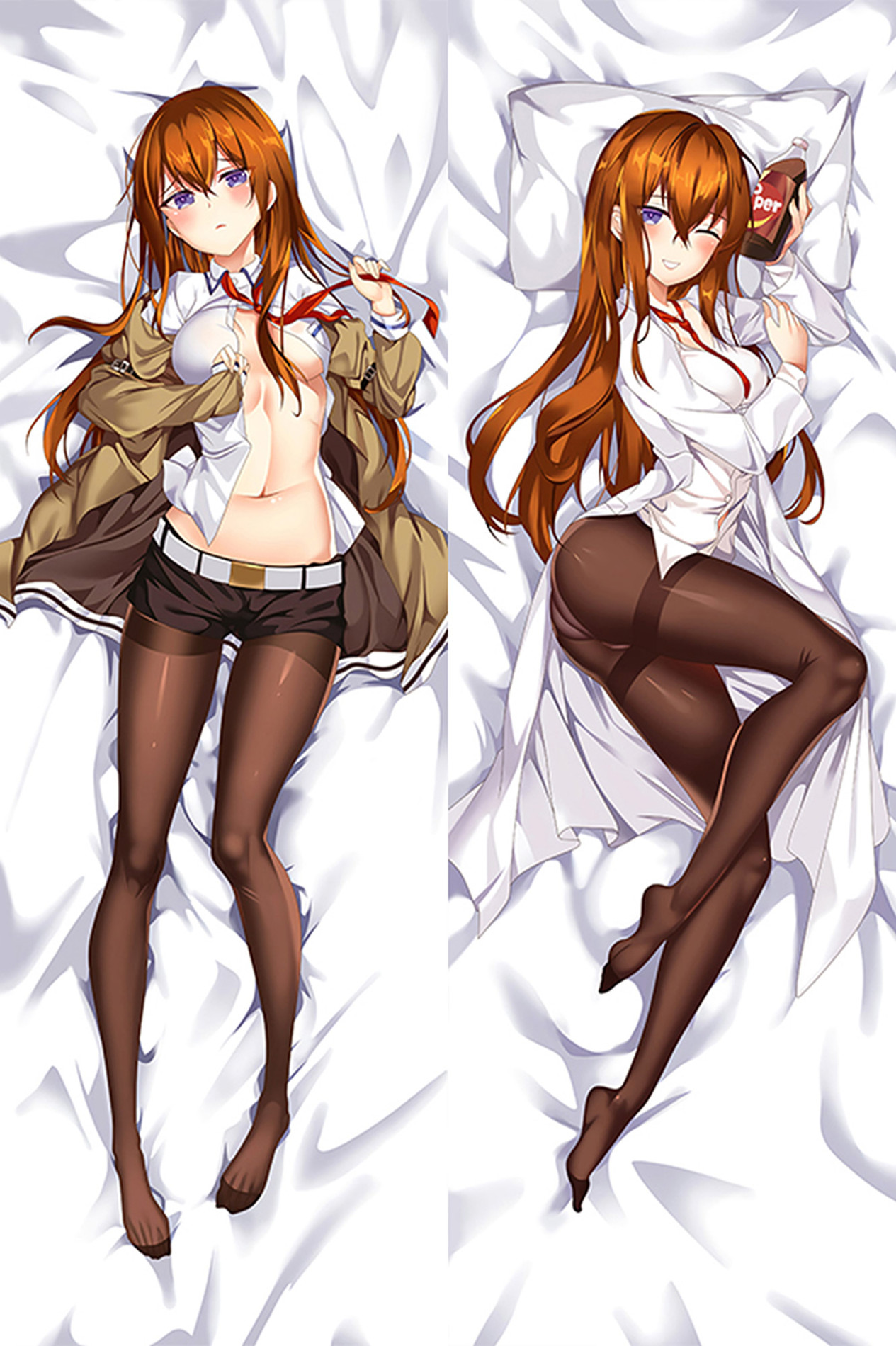 Makise Kurisu (Steins Gate) Dakimakura Body Pillow Cover
