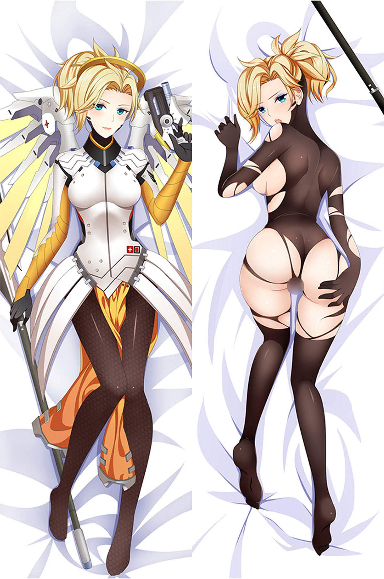 Mercy (Overwatch) 18+ NSFW Dakimakura Body Pillow Cover
