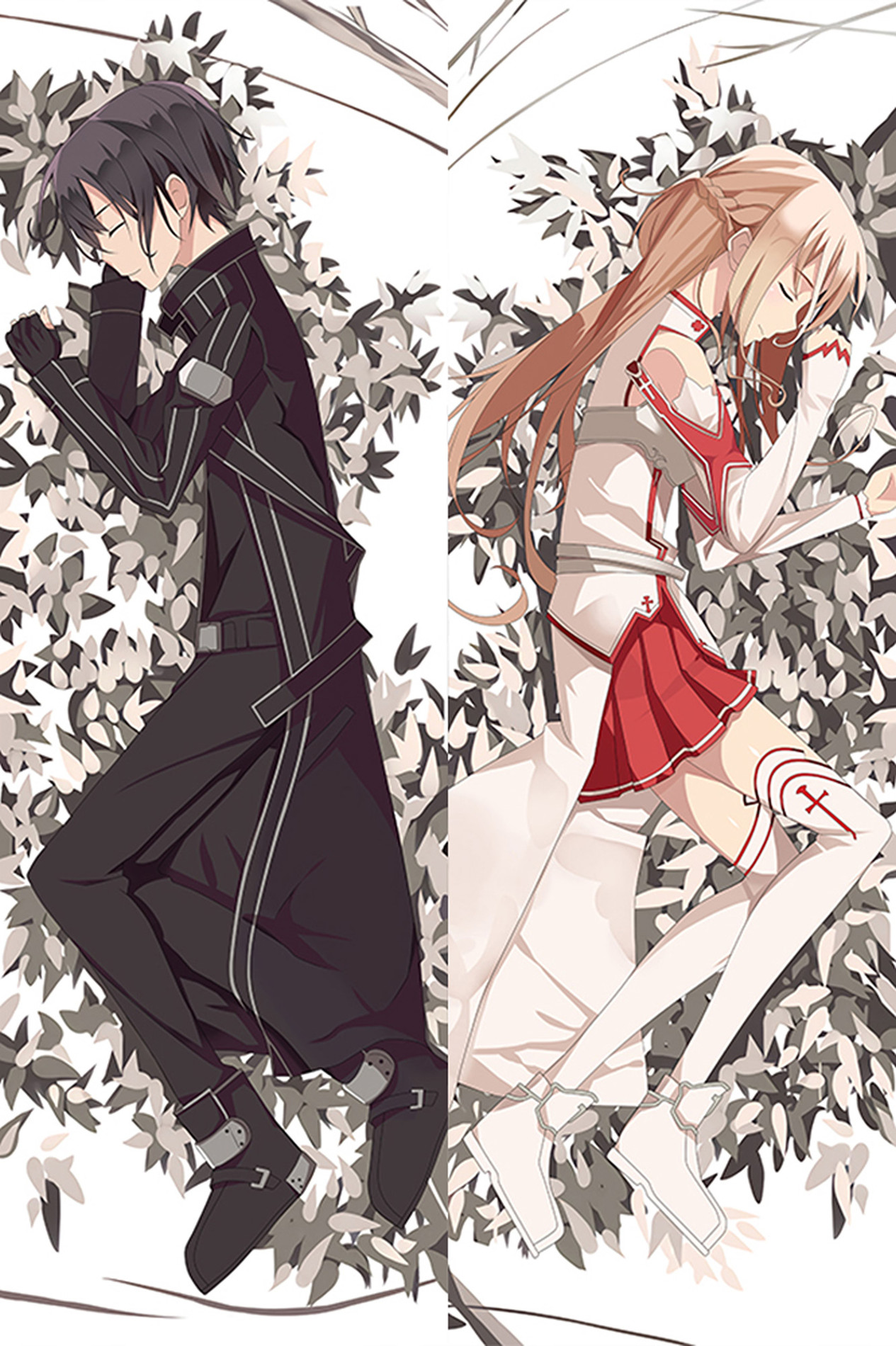 Kirito and Asuna from Sword Art Online dakimakura cover