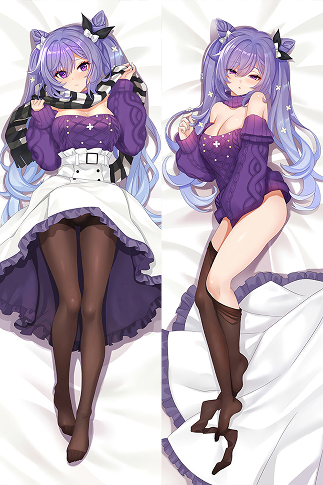 Keqing (Genshin Impact) Dakimakura Body Pillow Cover