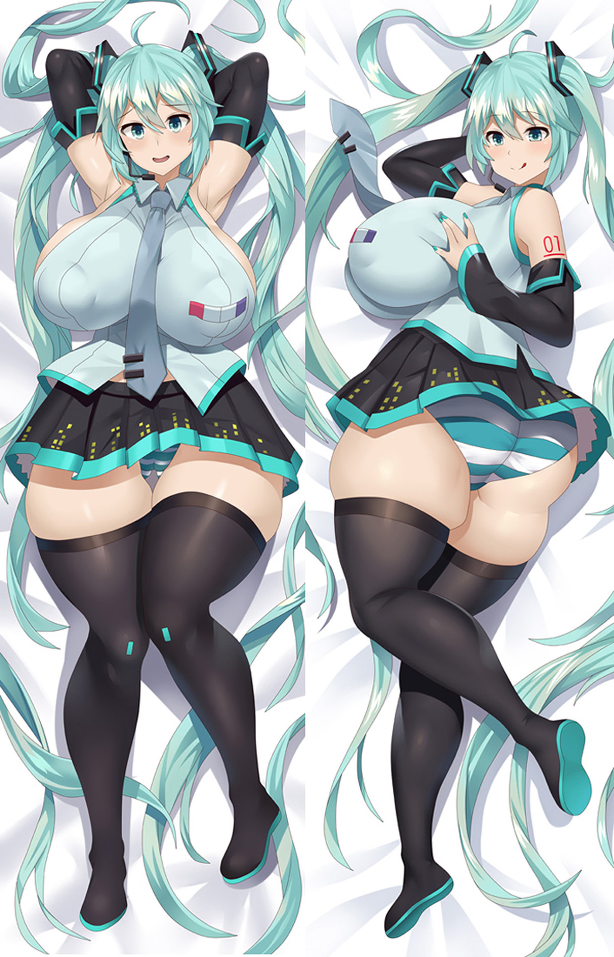 Hatsune Miku from Vocaloid dakimakura cover