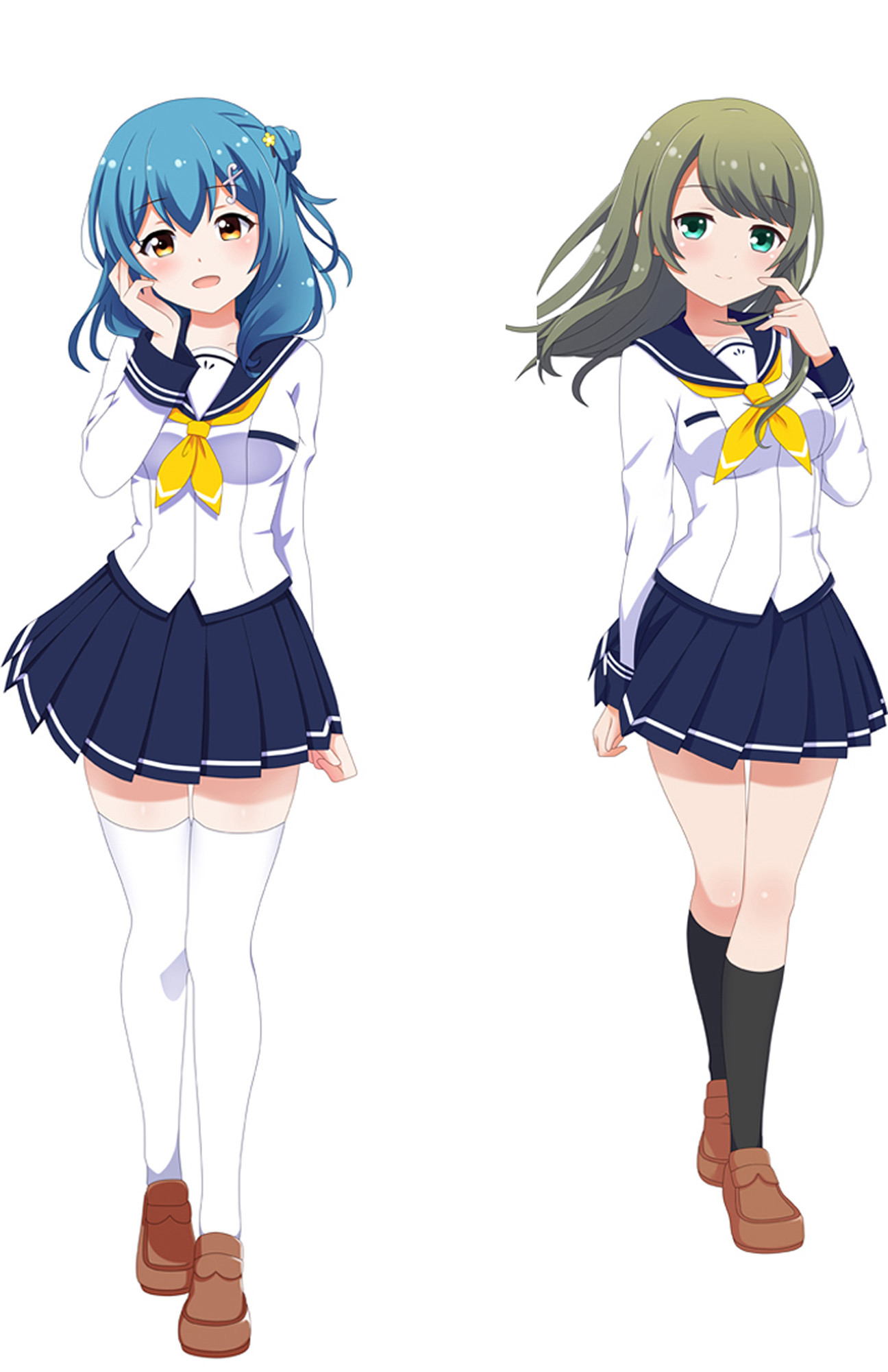 Shiho and Kurumi Tokiwa from Battle Girl High School dakimakura cover