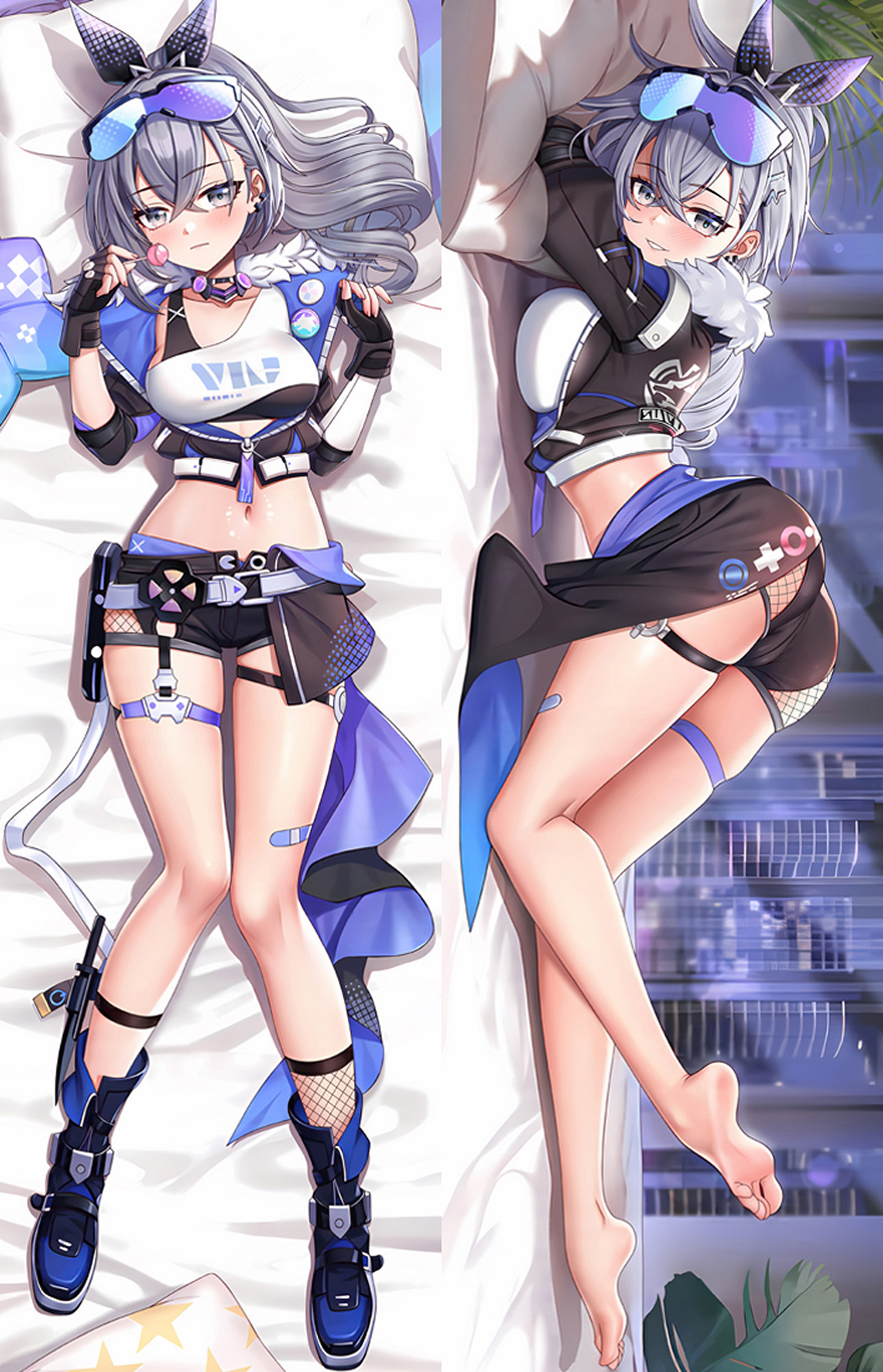Silver Wolf from Honkai Star Rail dakimakura cover