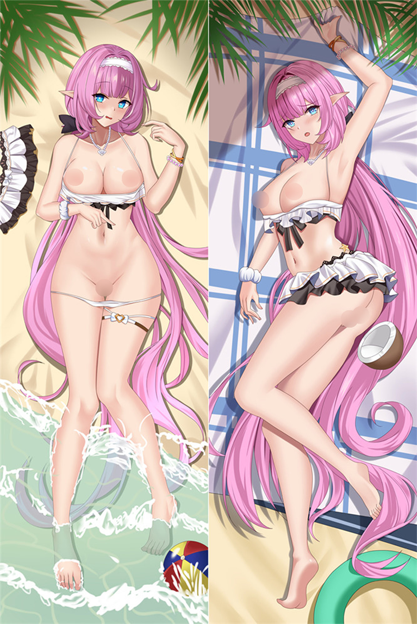 Miss Pink Elf Elysia from Honkai Impact 18+ dakimakura cover