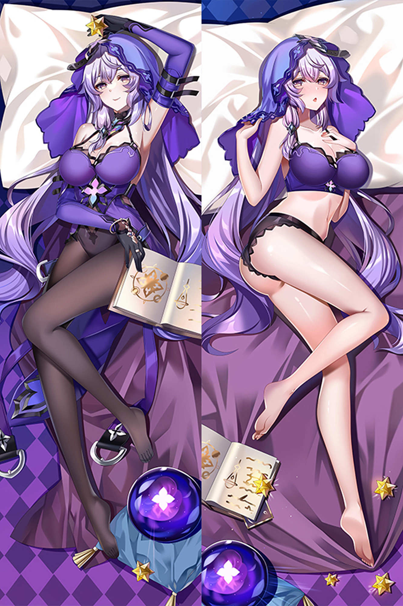 Black Swan from Honkai Star Rail dakimakura cover