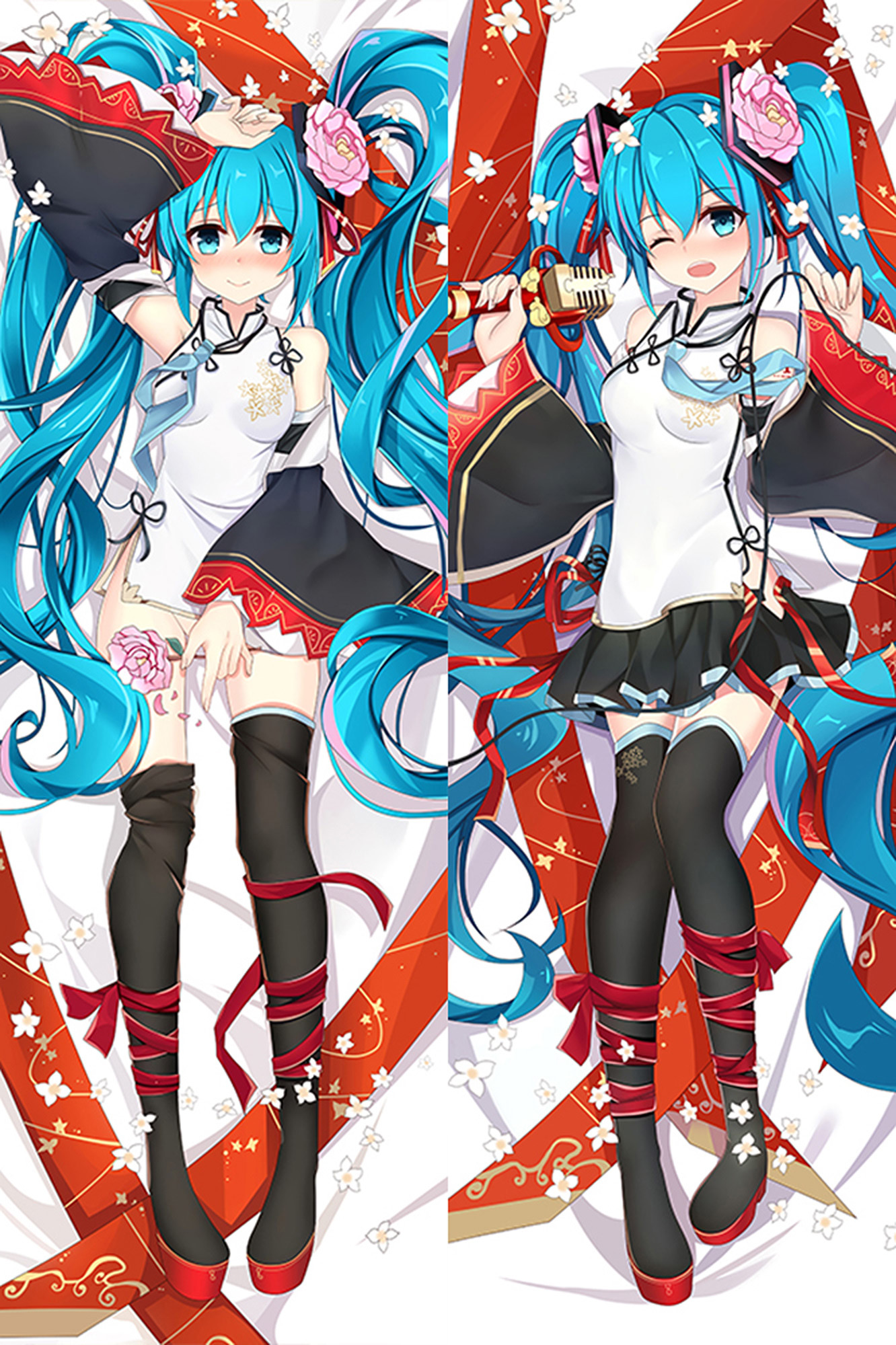 Hatsune Miku from Vocaloid dakimakura cover