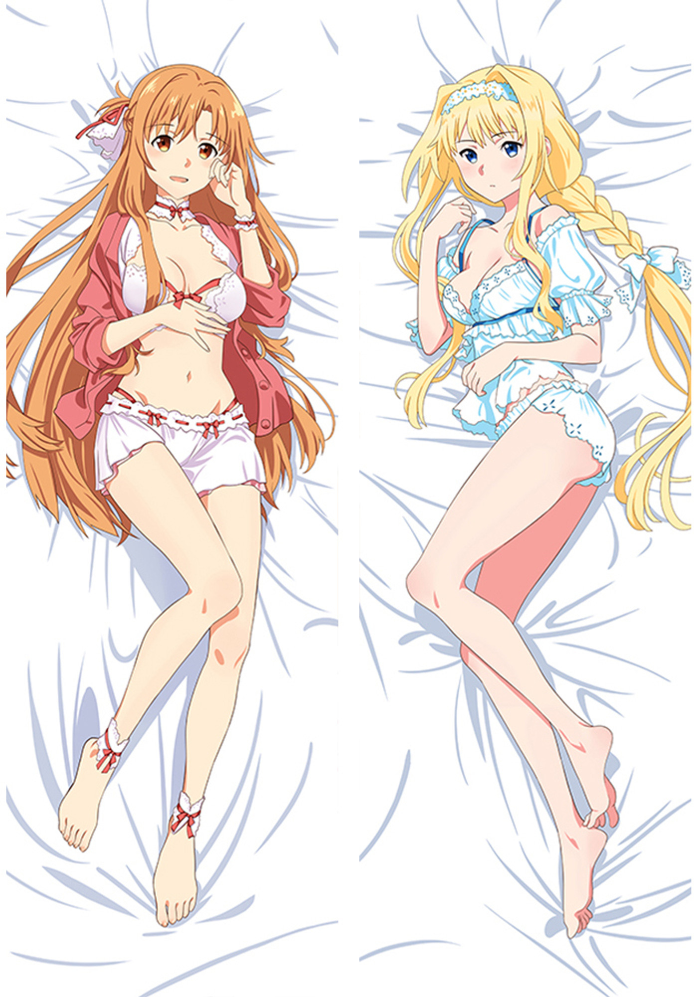 Asuna Yuuki and Alice Zuberg from Sword Art Online dakimakura cover
