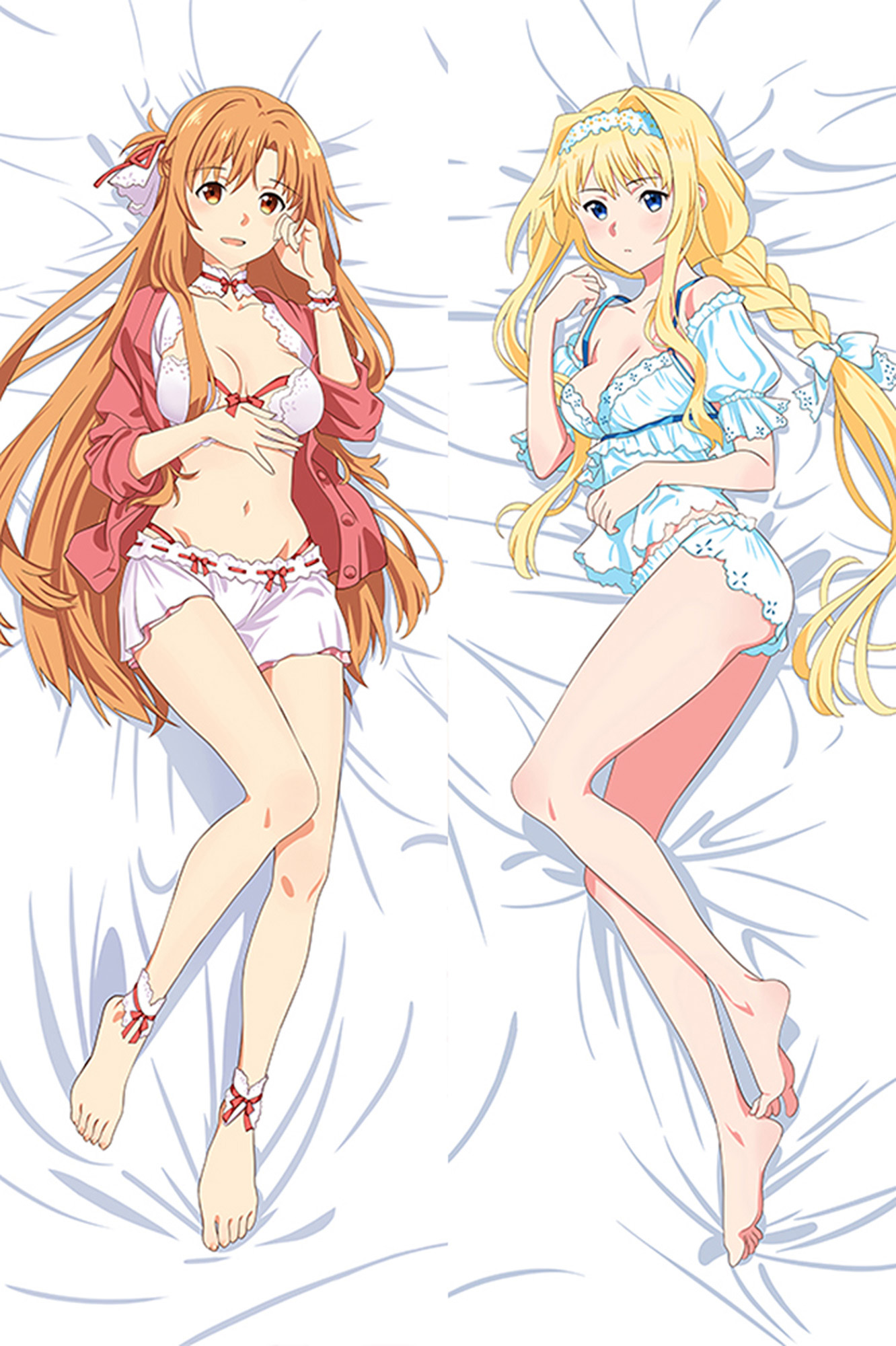 Asuna Yuuki and Alice Zuberg from Sword Art Online dakimakura cover