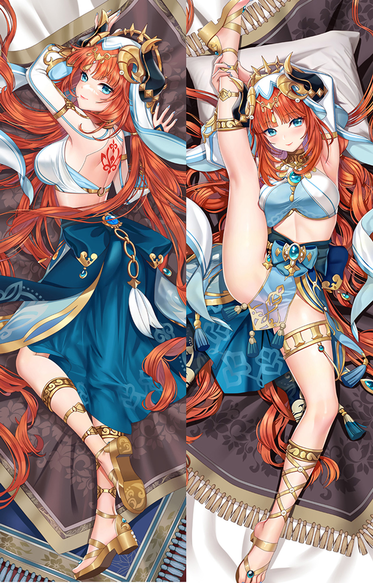 Nilou from Genshin Impact dakimakura cover