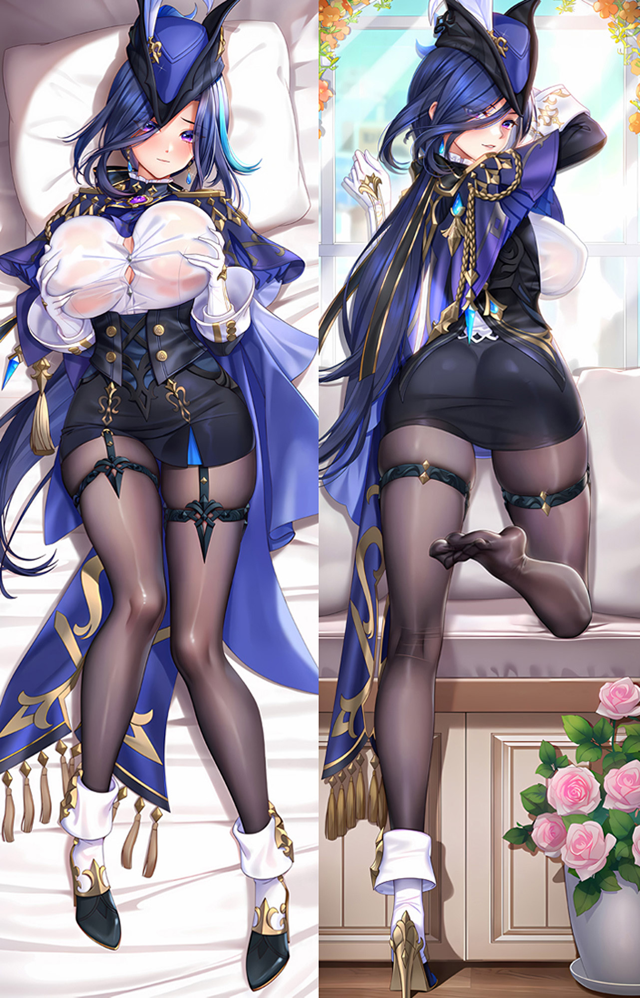 Clorinde from Genshin Impact dakimakura cover