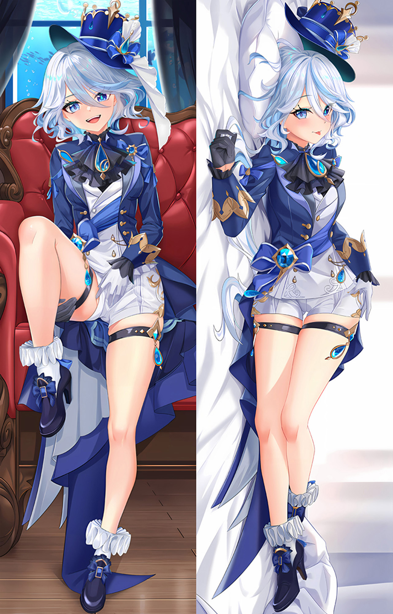 Furina from Genshin Impact dakimakura cover
