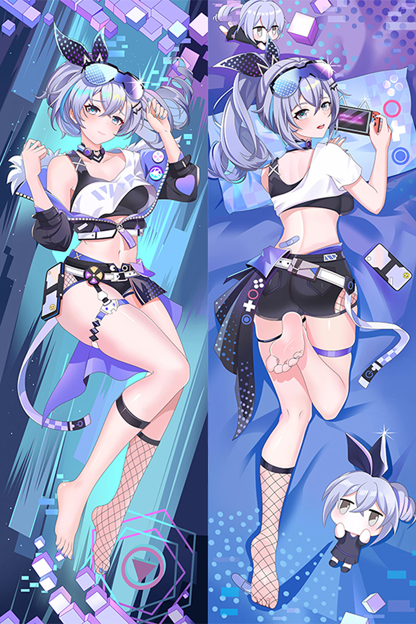 Silver Wolf from Honkai Star Rail dakimakura cover
