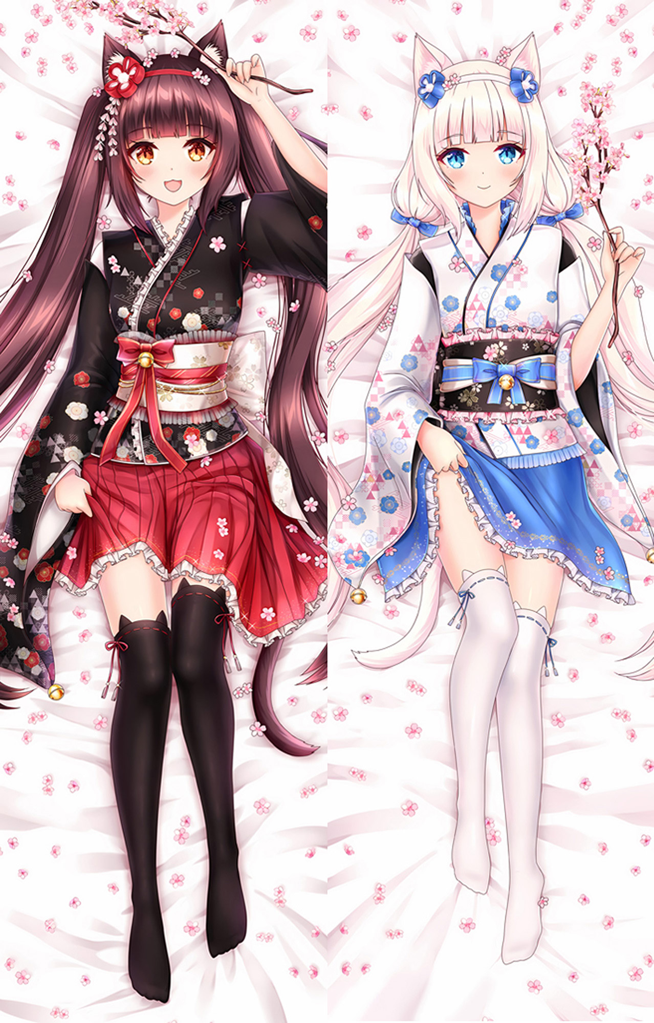 Chocola and Vanilla from Nekopara dakimakura cover