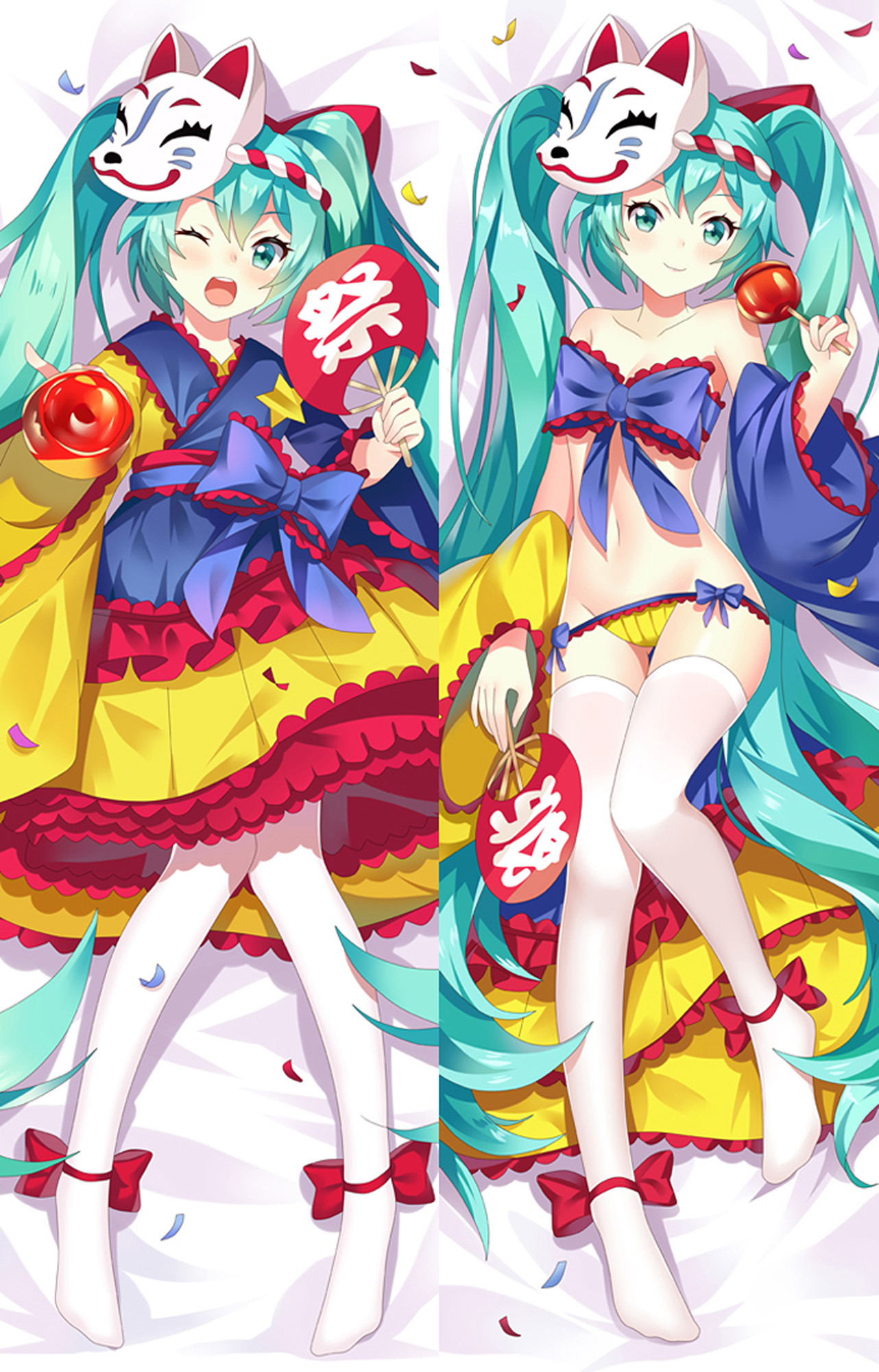 Hatsune Miku from Vocaloid dakimakura cover