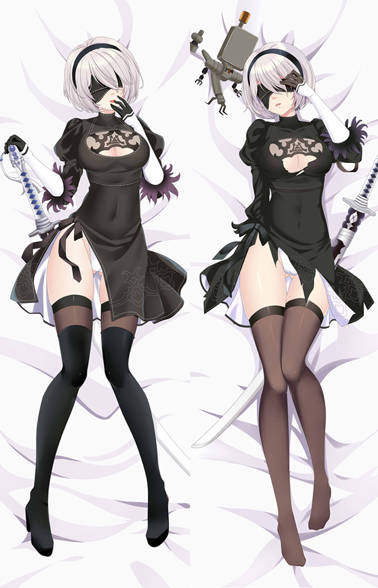 2B from Nier Automata dakimakura cover