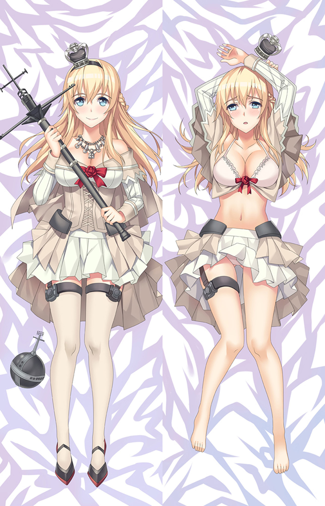 Warspite from KanColle dakimakura cover