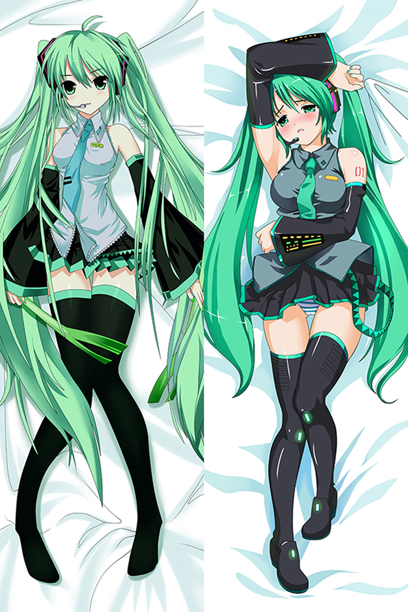 Hatsune Miku from Vocaloid dakimakura cover