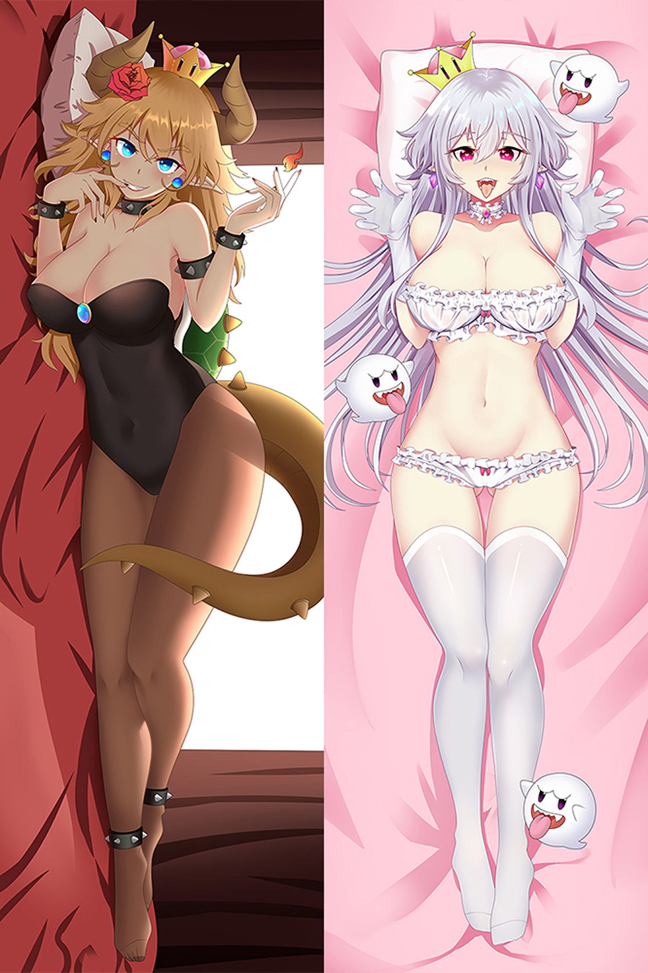 Bowsette from Super Mario dakimakura cover