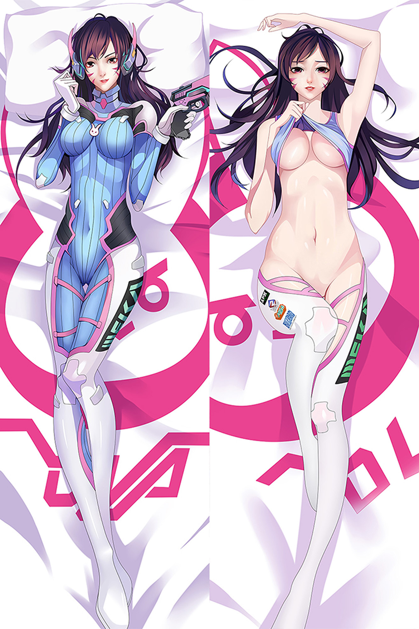 D Va from Overwatch dakimakura cover