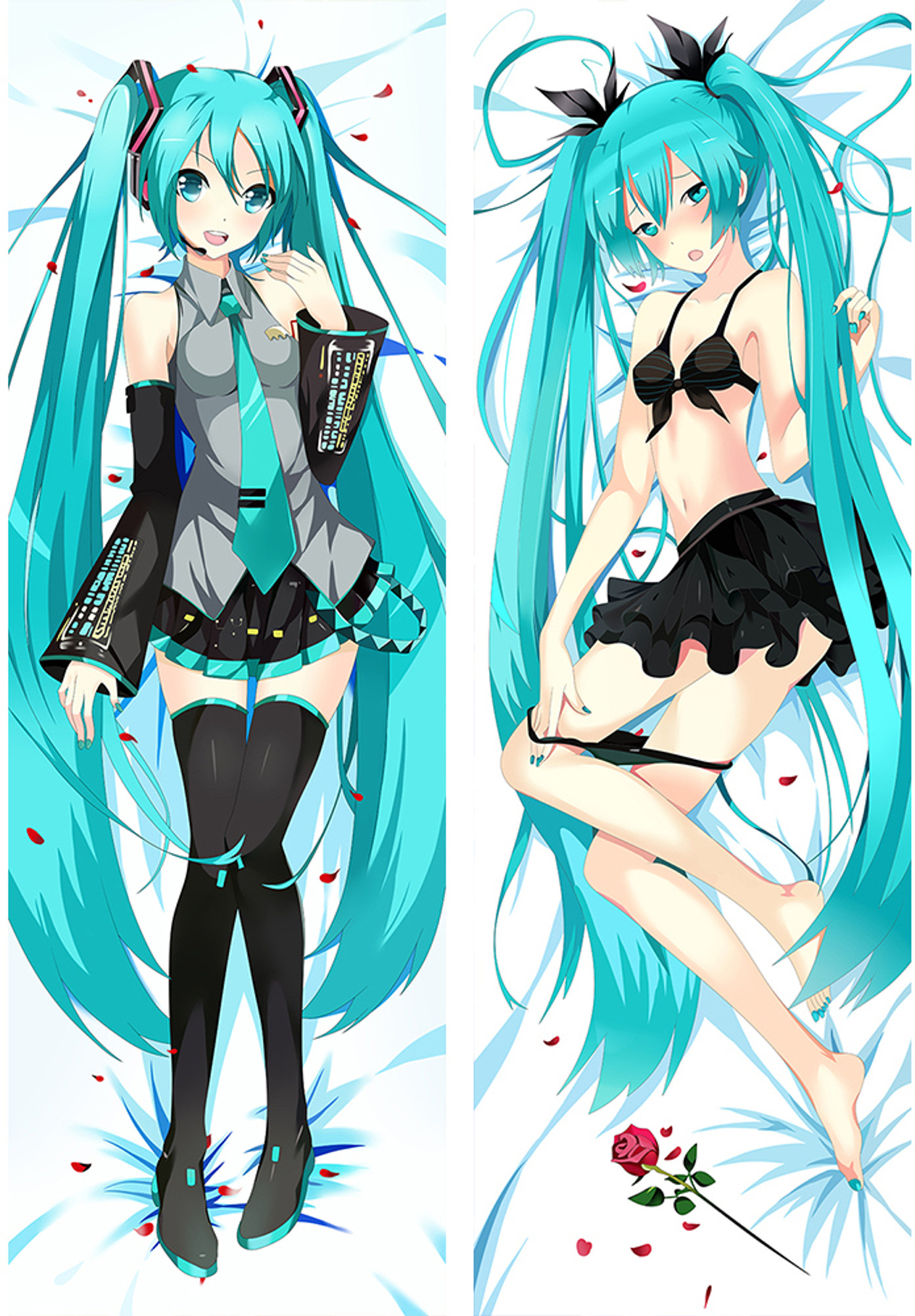 Hatsune Miku from Vocaloid dakimakura cover
