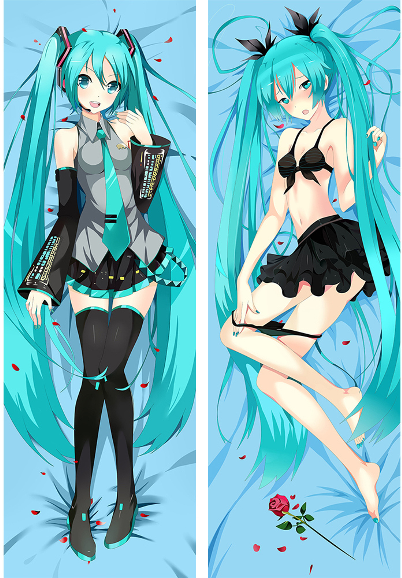 Hatsune Miku from Vocaloid dakimakura cover