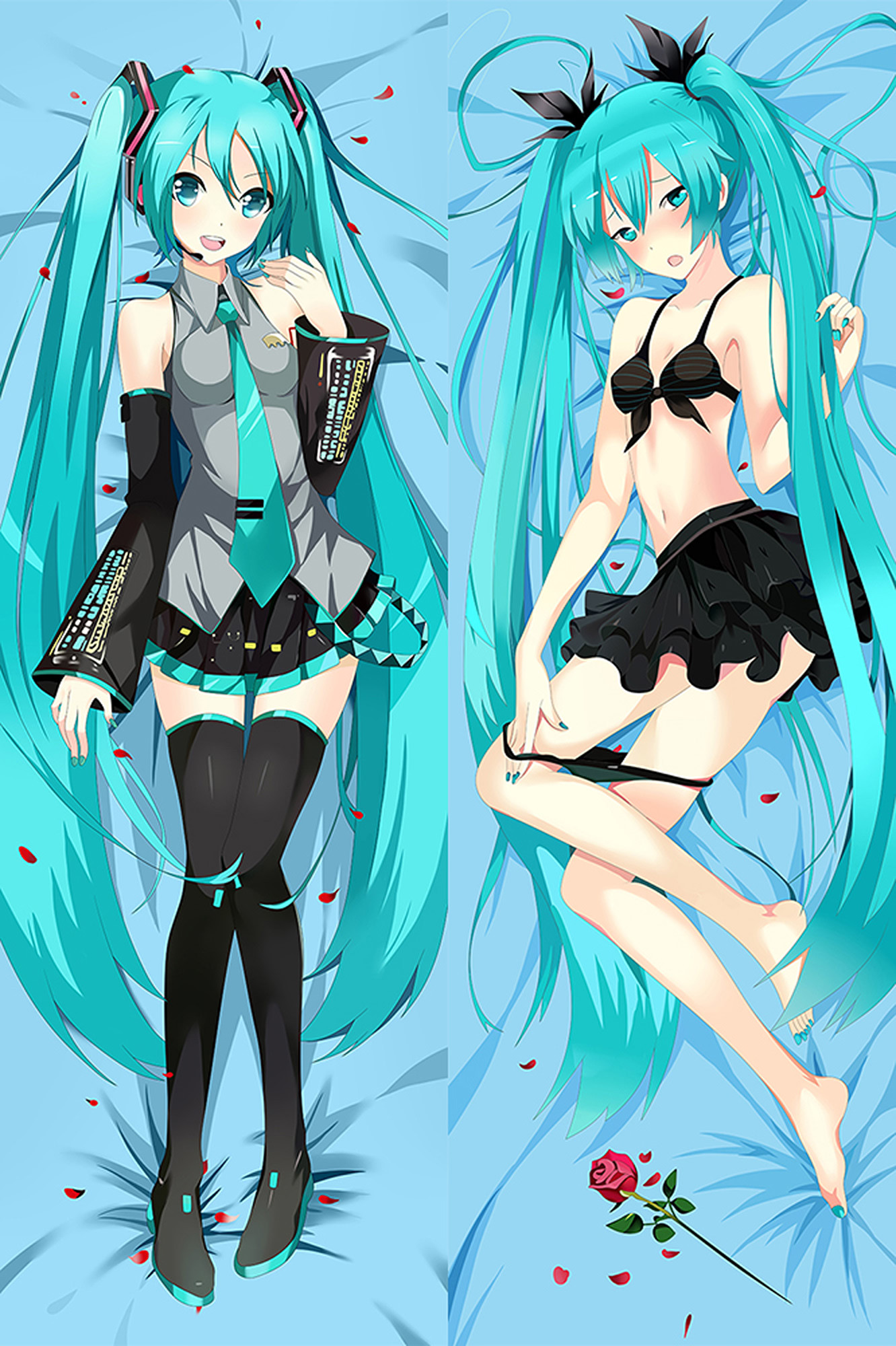Hatsune Miku from Vocaloid dakimakura cover