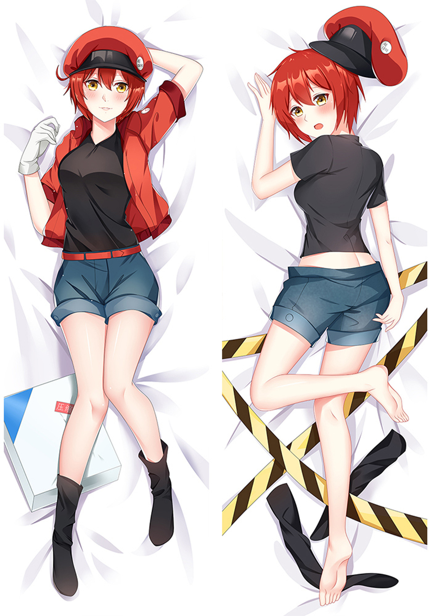 Red Blood Cell from Cells at Work dakimakura cover