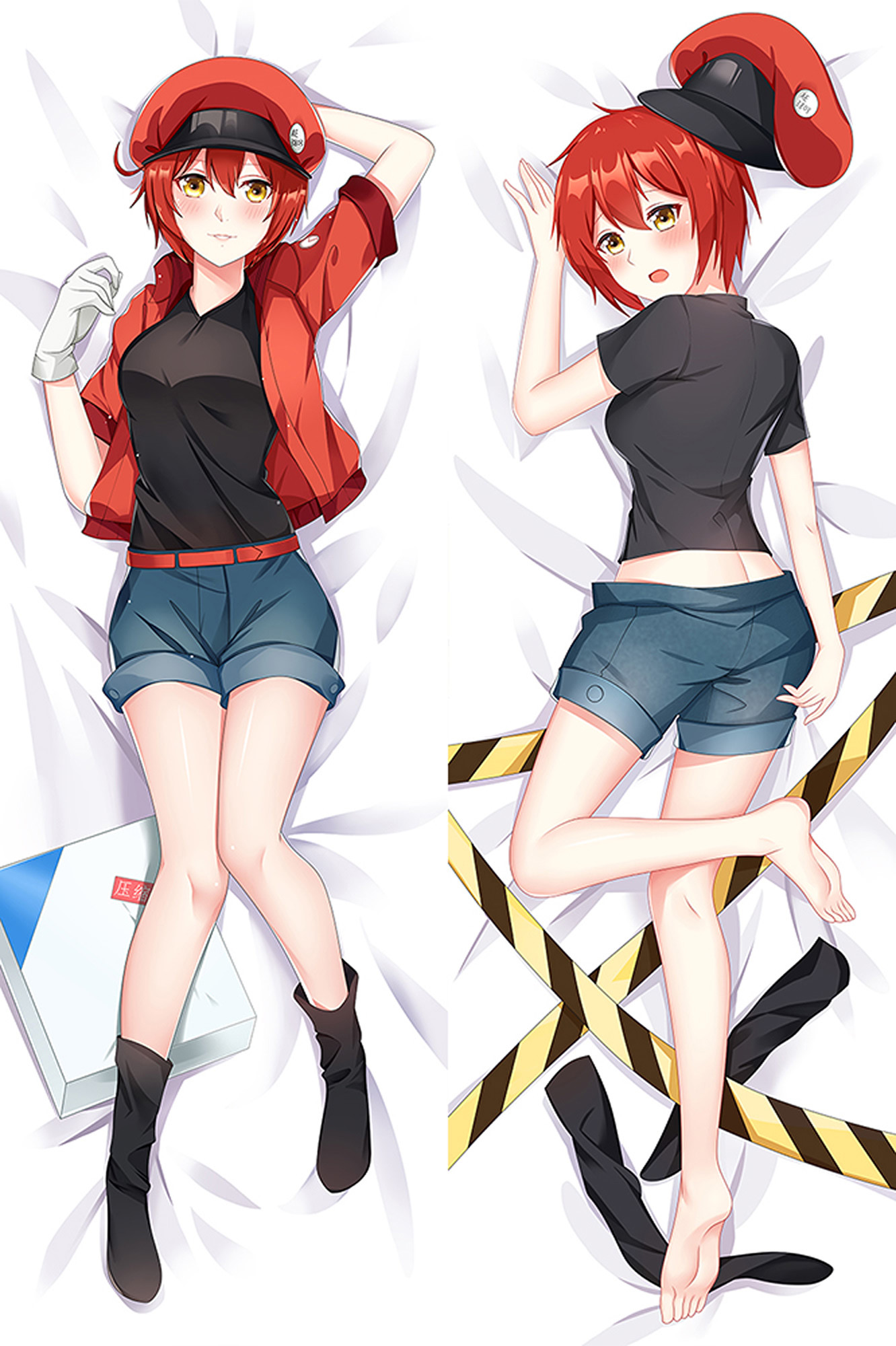 Red Blood Cell from Cells at Work dakimakura cover